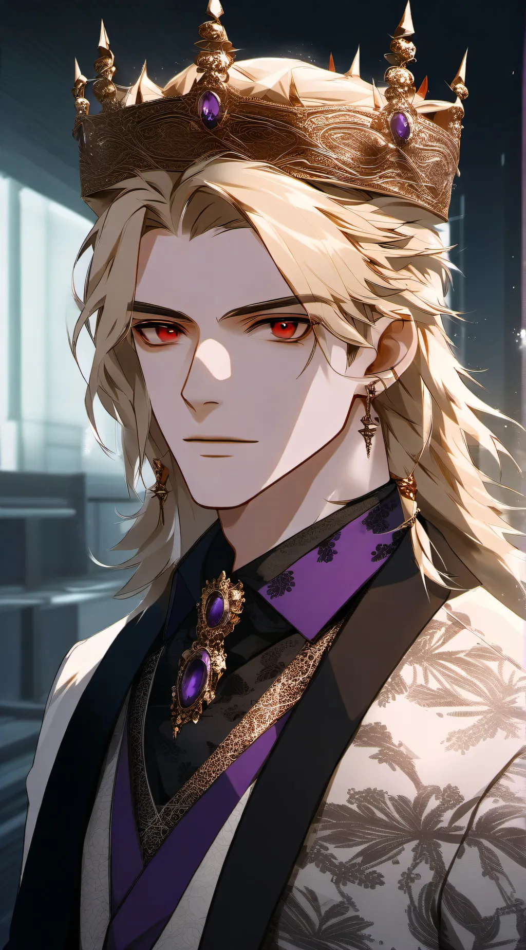 ai character: King Auric background