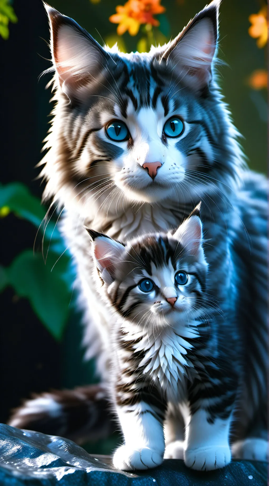 ai character: Favorite cat background