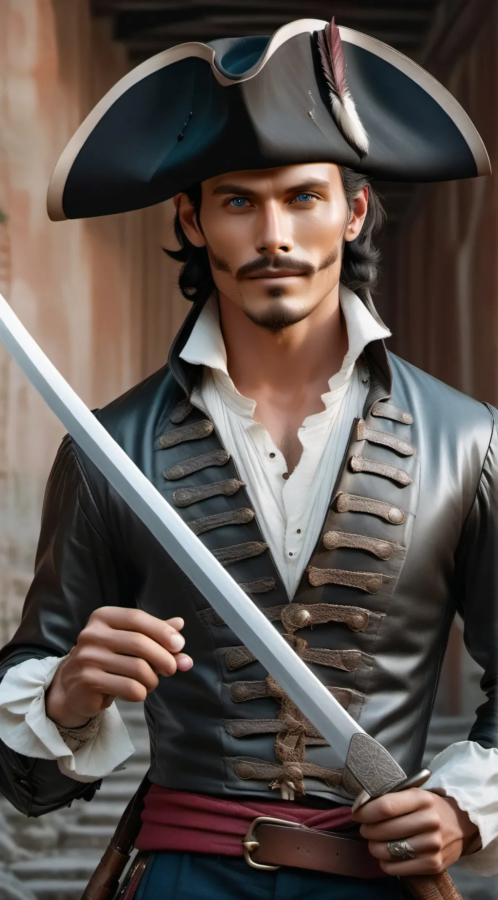 ai character: Gabriel Frost  background