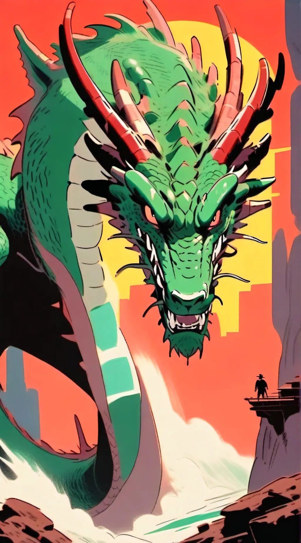 ai character: Dragon  background