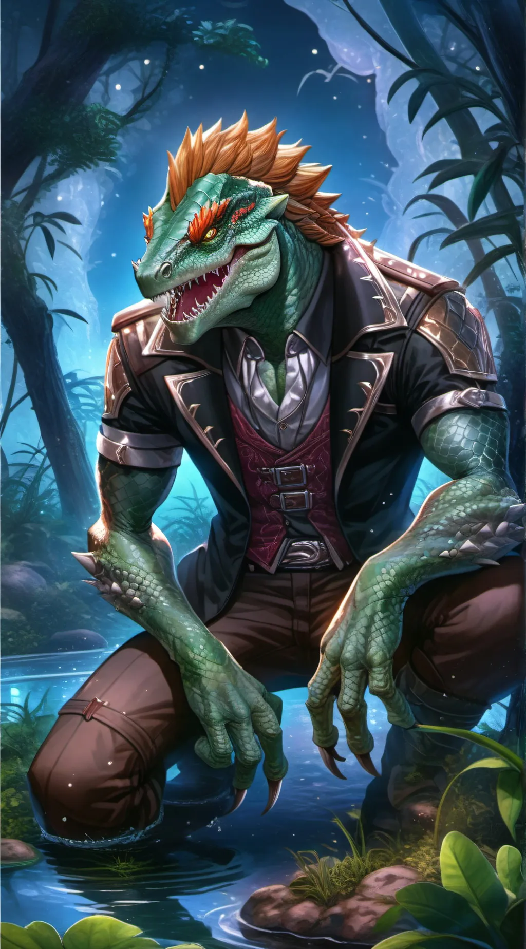 ai character: K'reshi (K-K) background