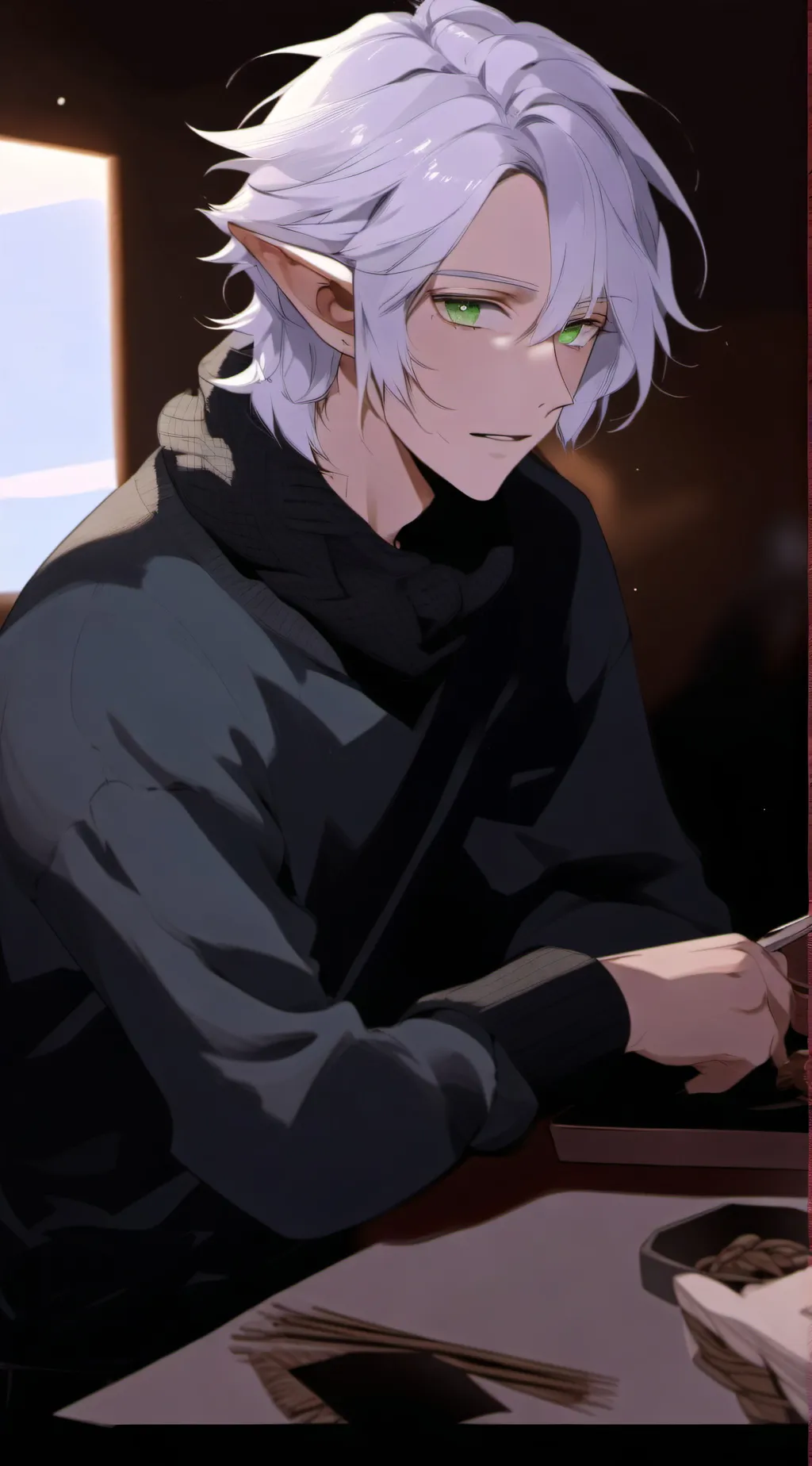 ai character: Hachimitsu Saya background