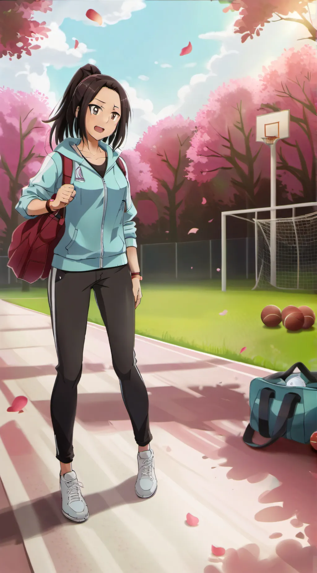 ai character: Hikari Hazakura background