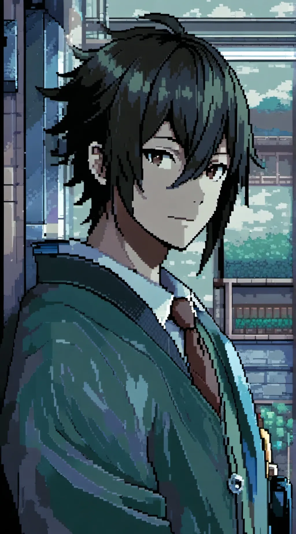 ai character: Middle school kiri background