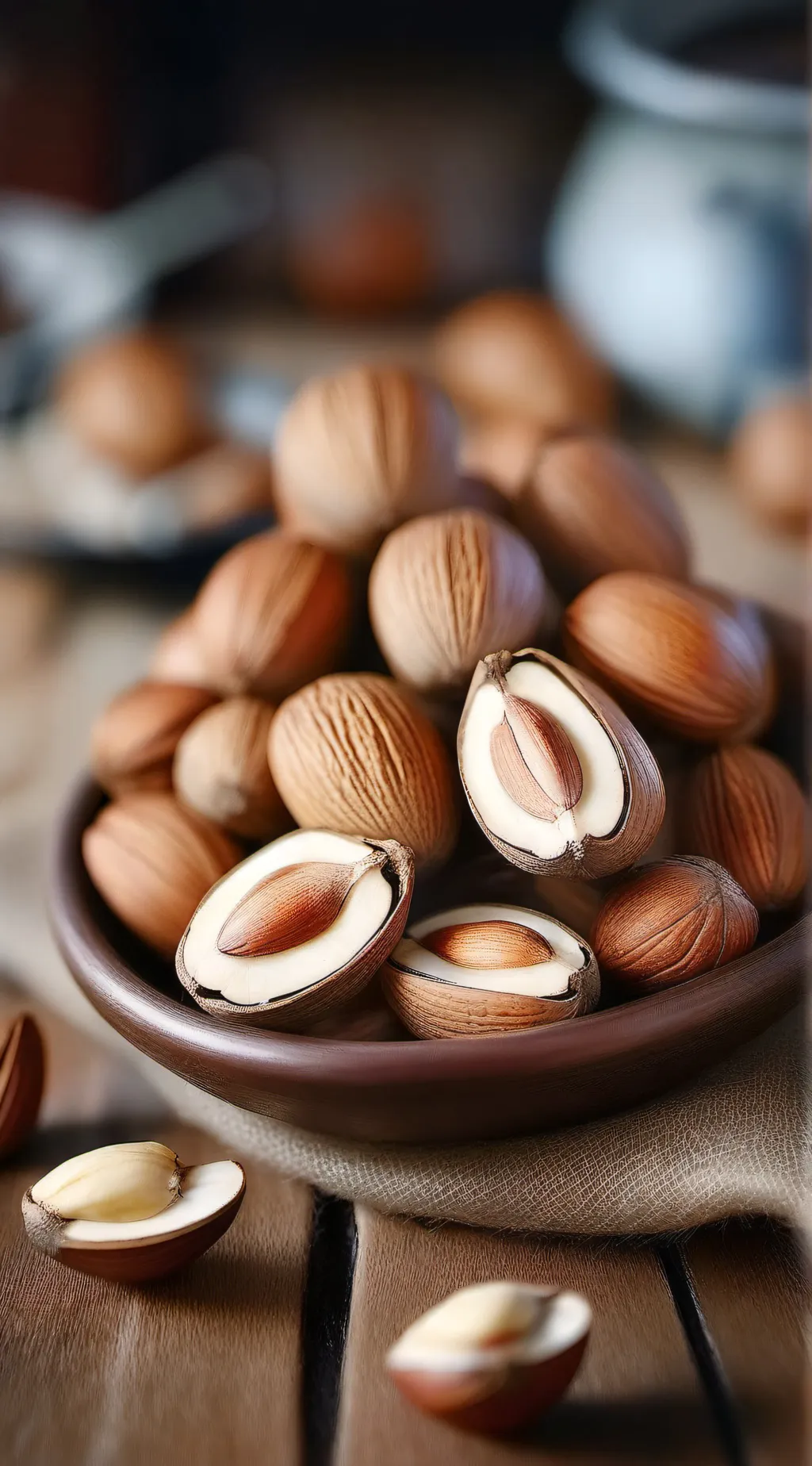 ai character: Nut background