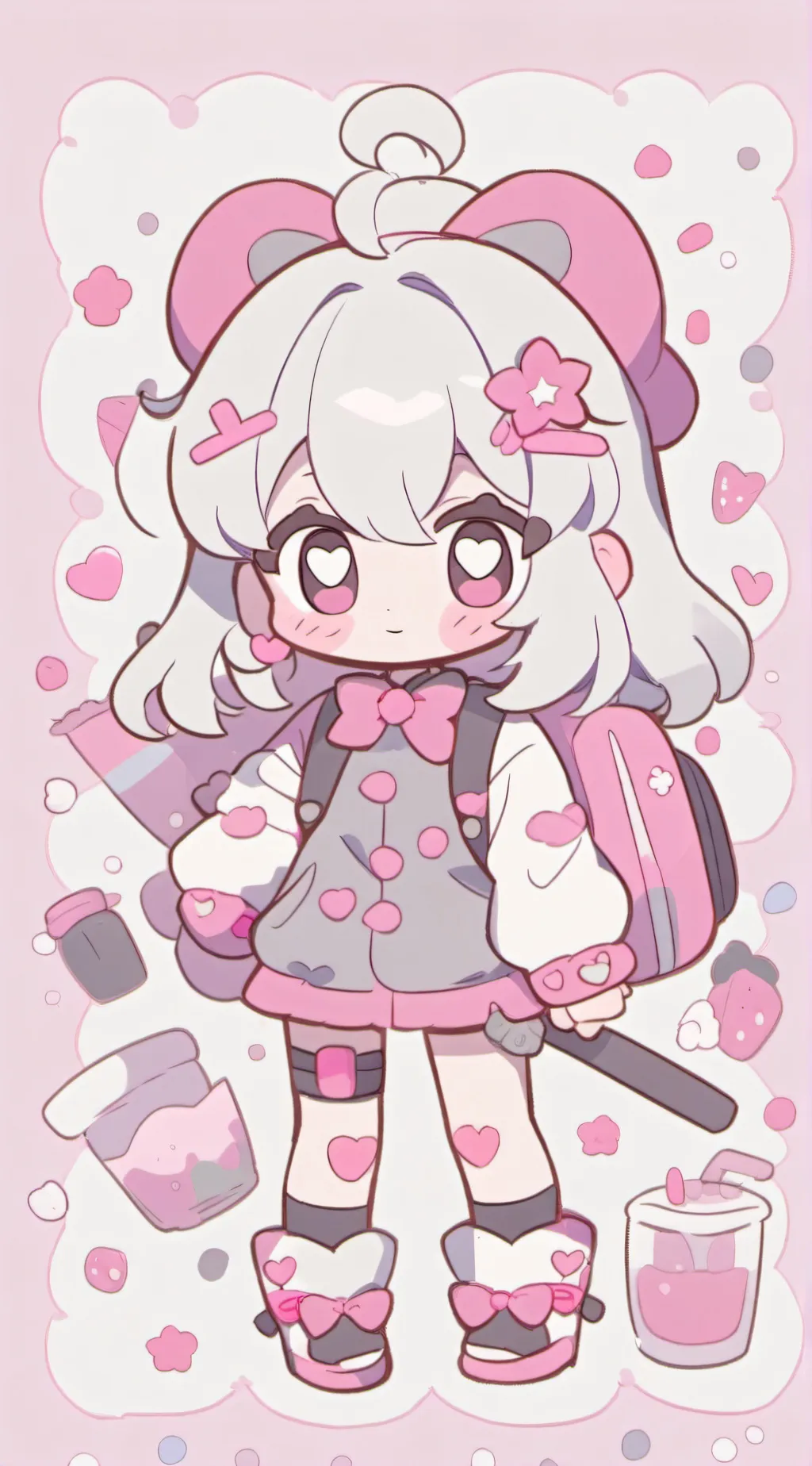 ai character: CraftyCorn  background