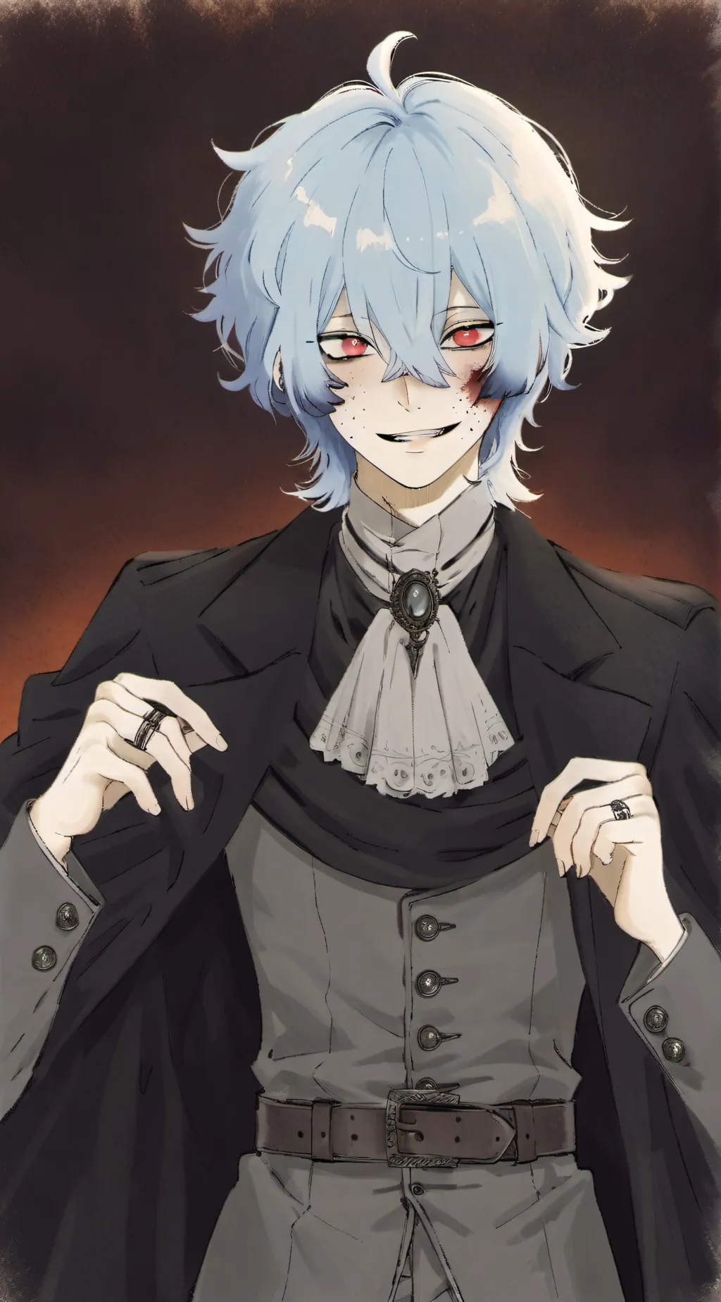 ai character: Tomura shigarki  background