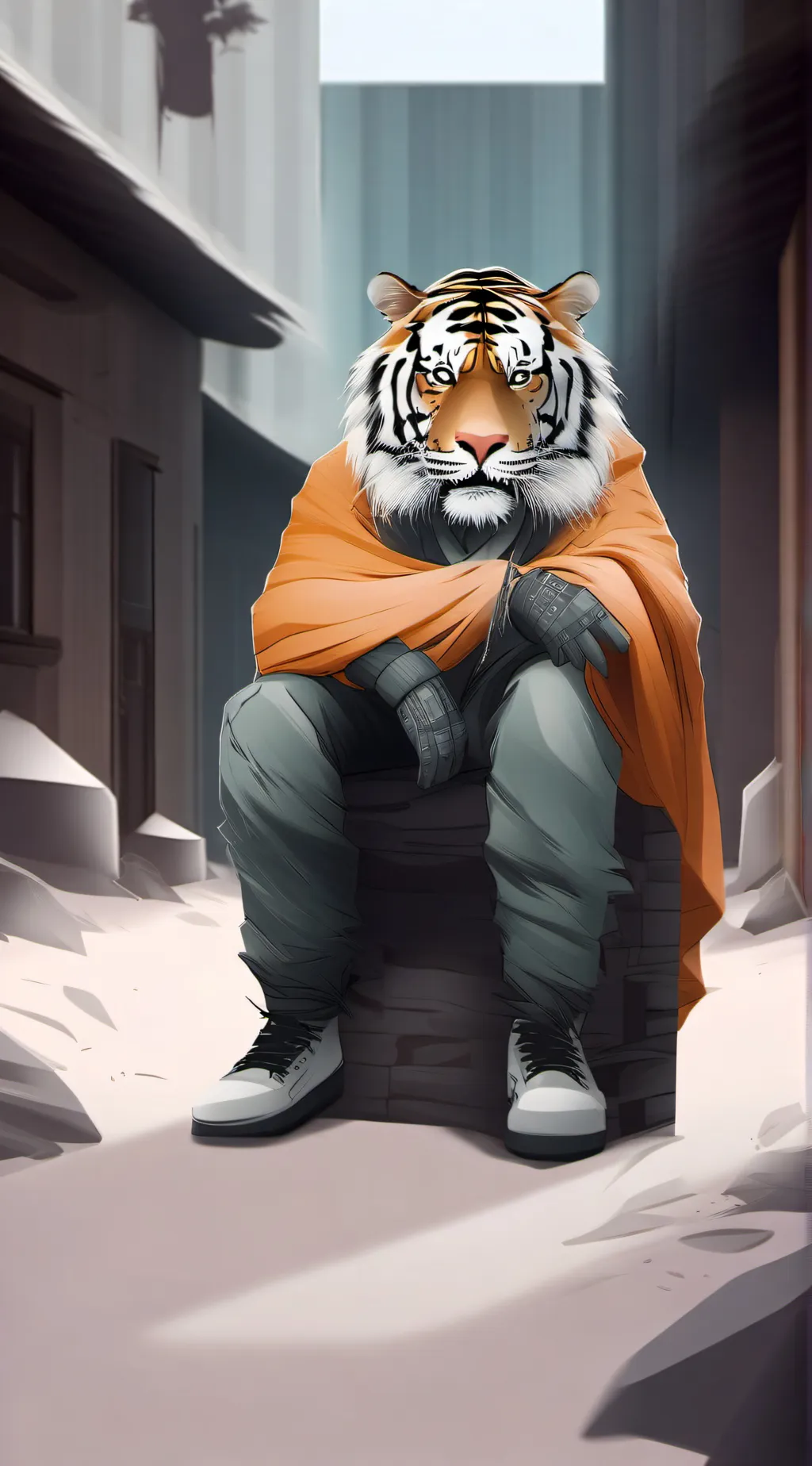 ai character: Alpha Wolf background