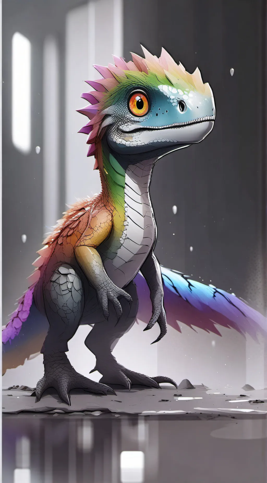 ai character: baby Saturn background