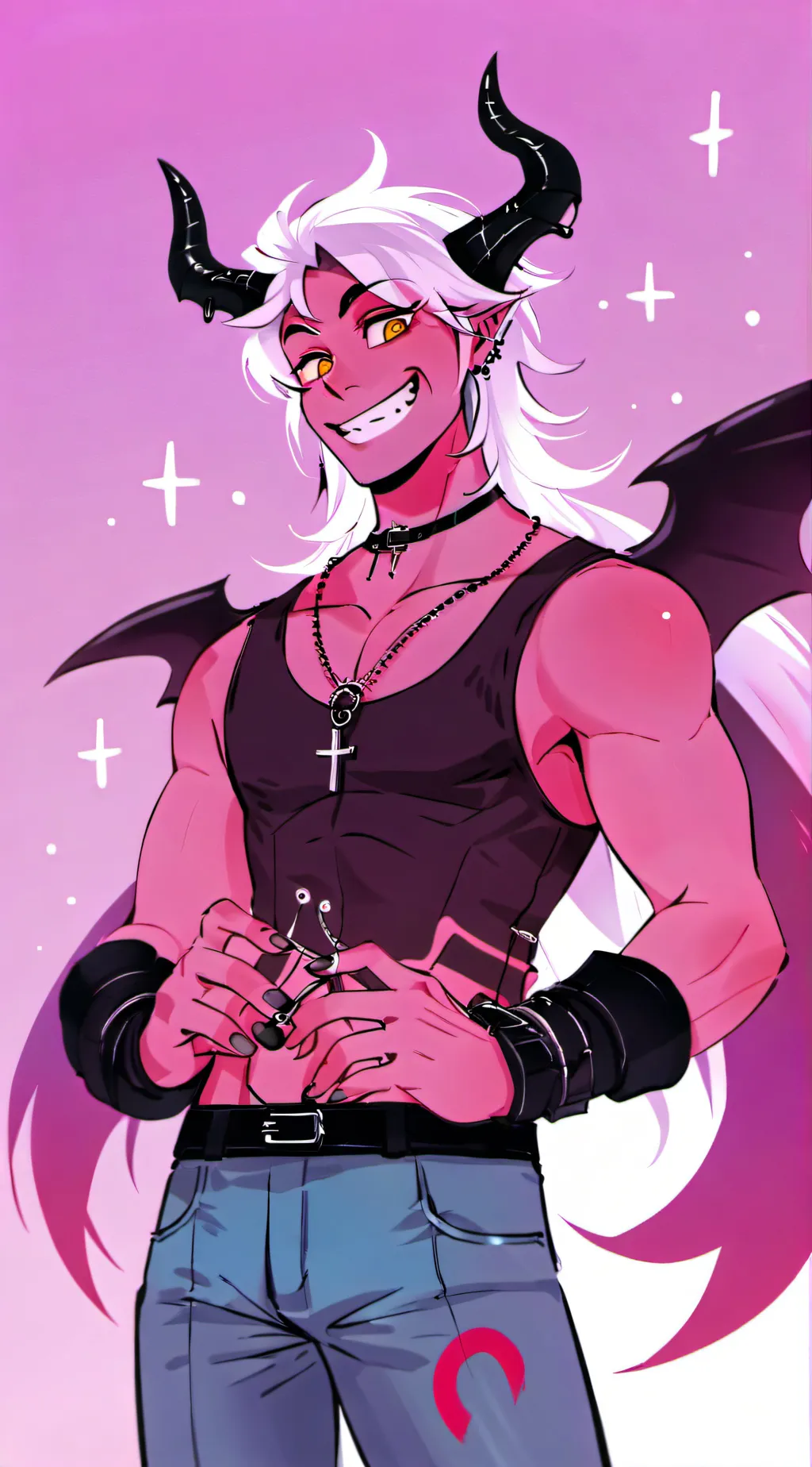 ai character: Better than blitzo background