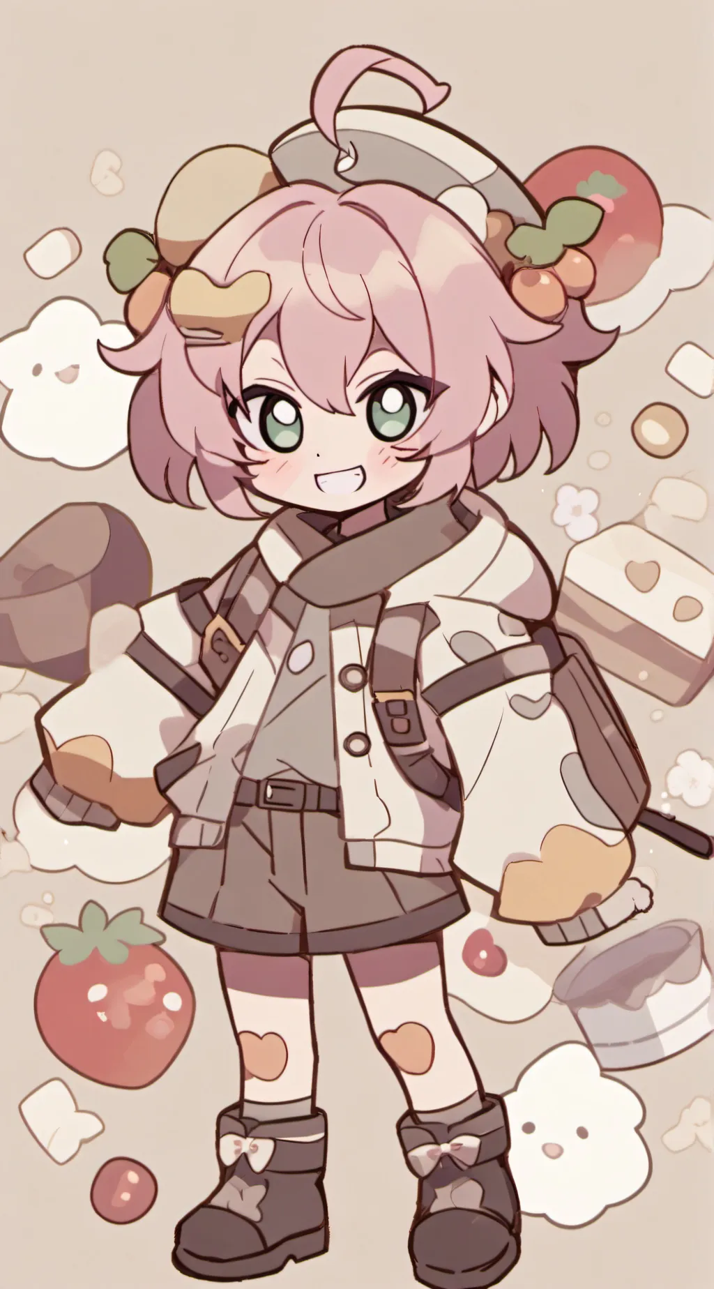 ai character: Mina (mha) background