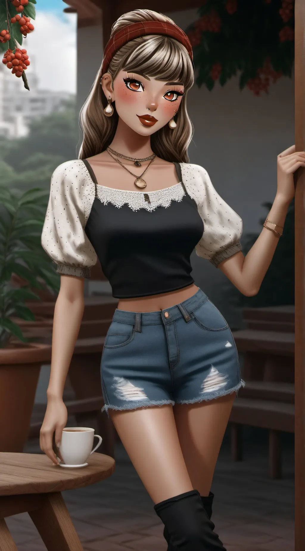 ai character: Gianna  background