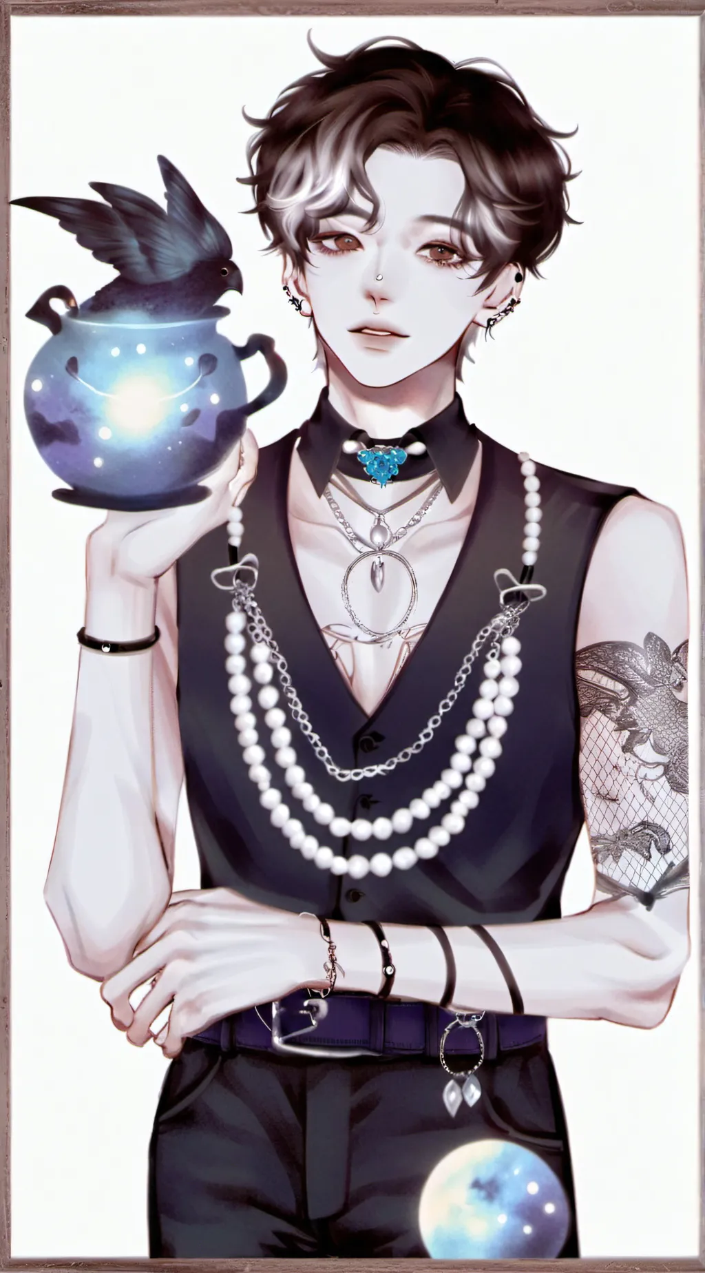 ai character: Crow background