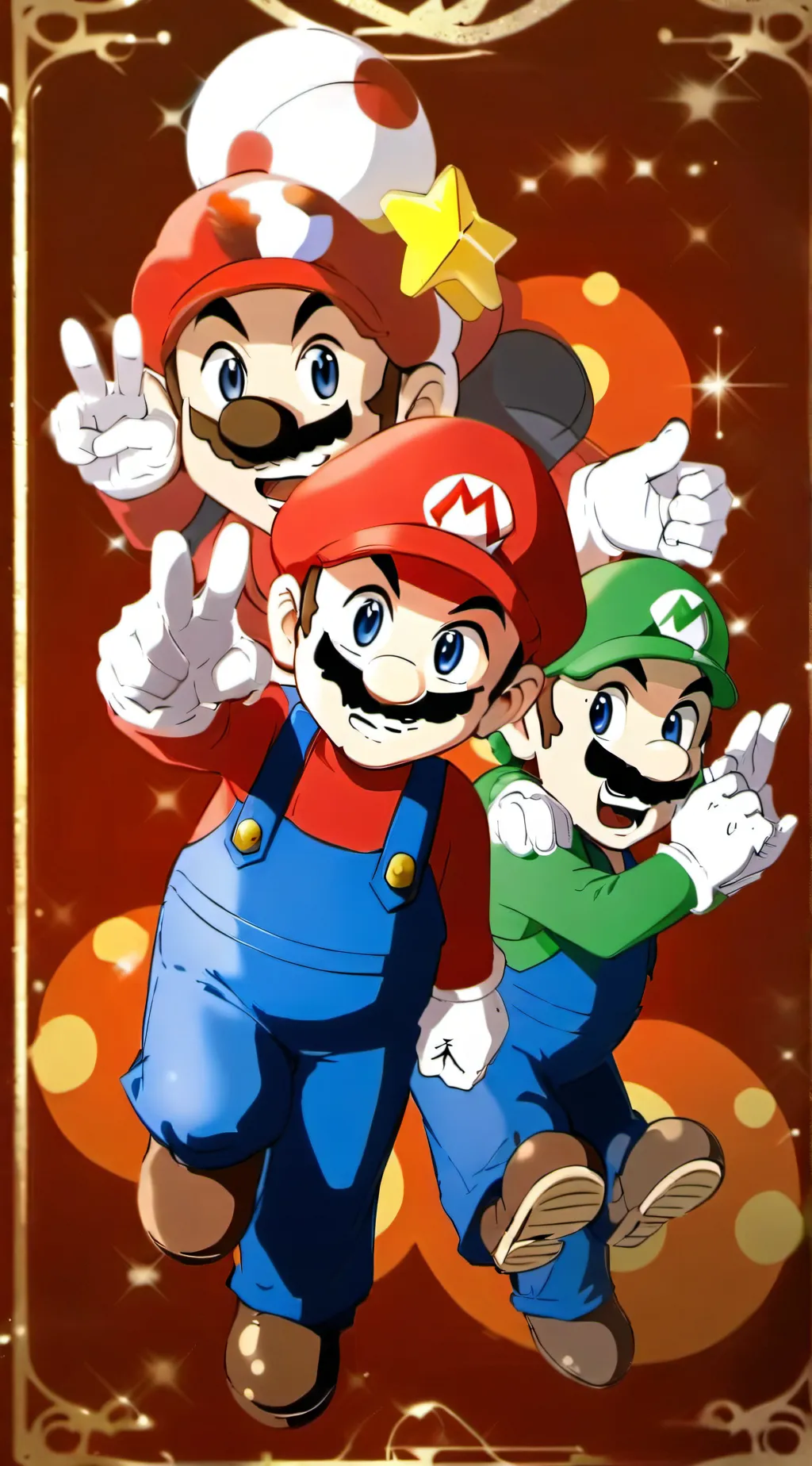 ai character: ✨Mario’s bros ✨ background