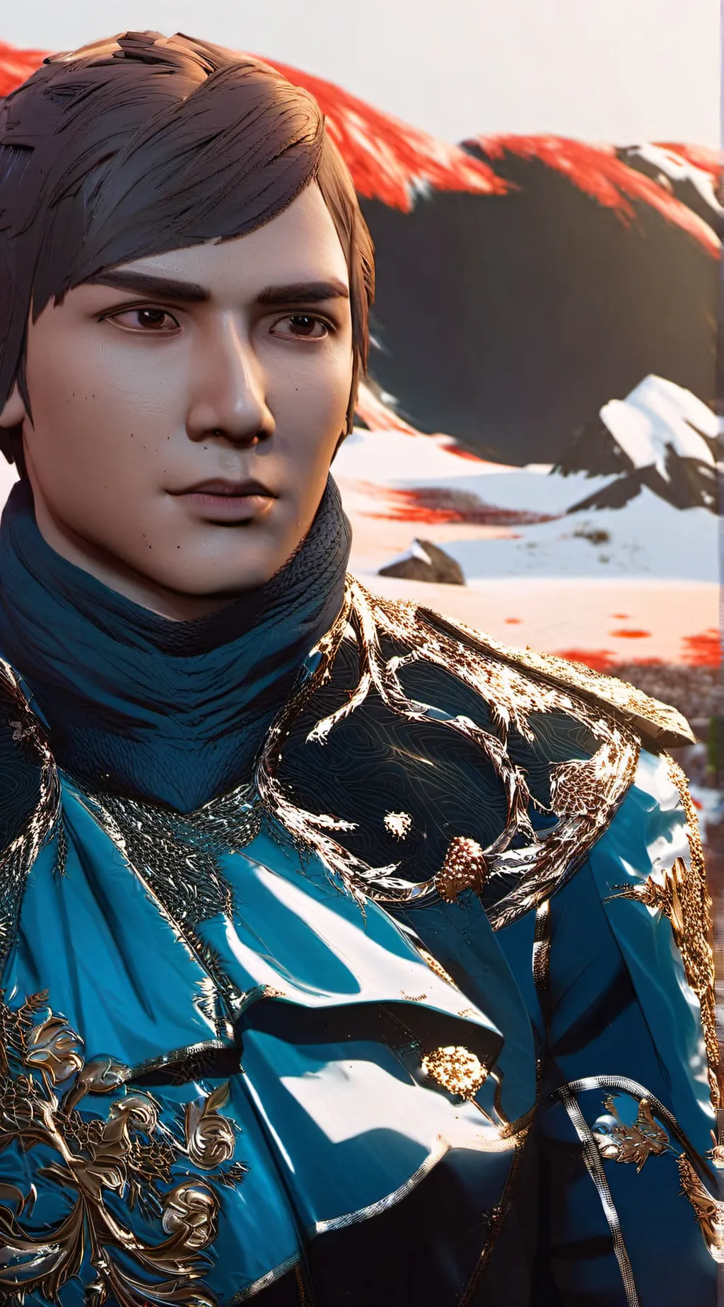 ai character: Gabrial twd  background