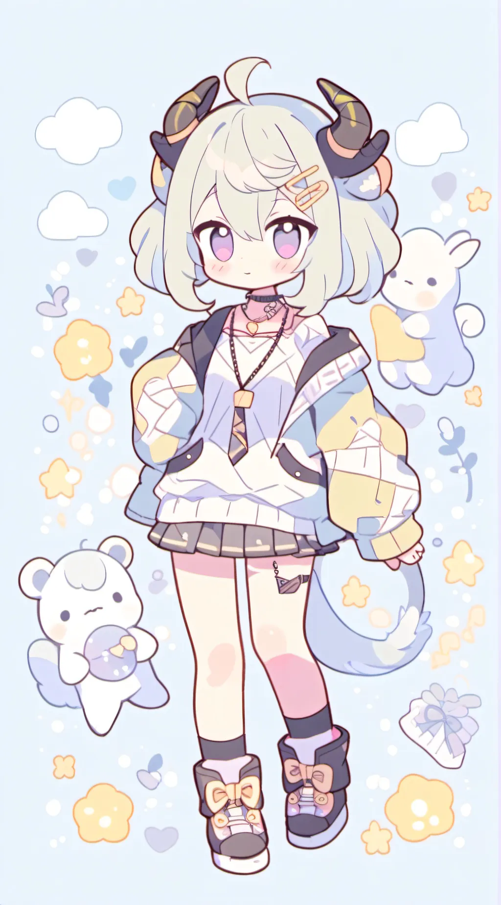 ai character: Mha :3 background