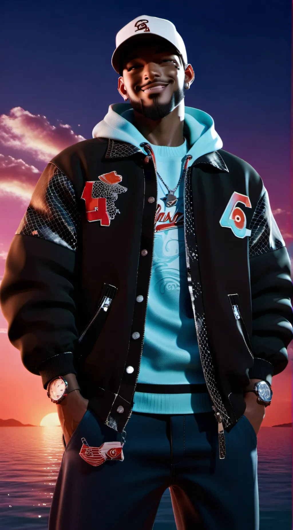 ai character: Percent the Rapper background