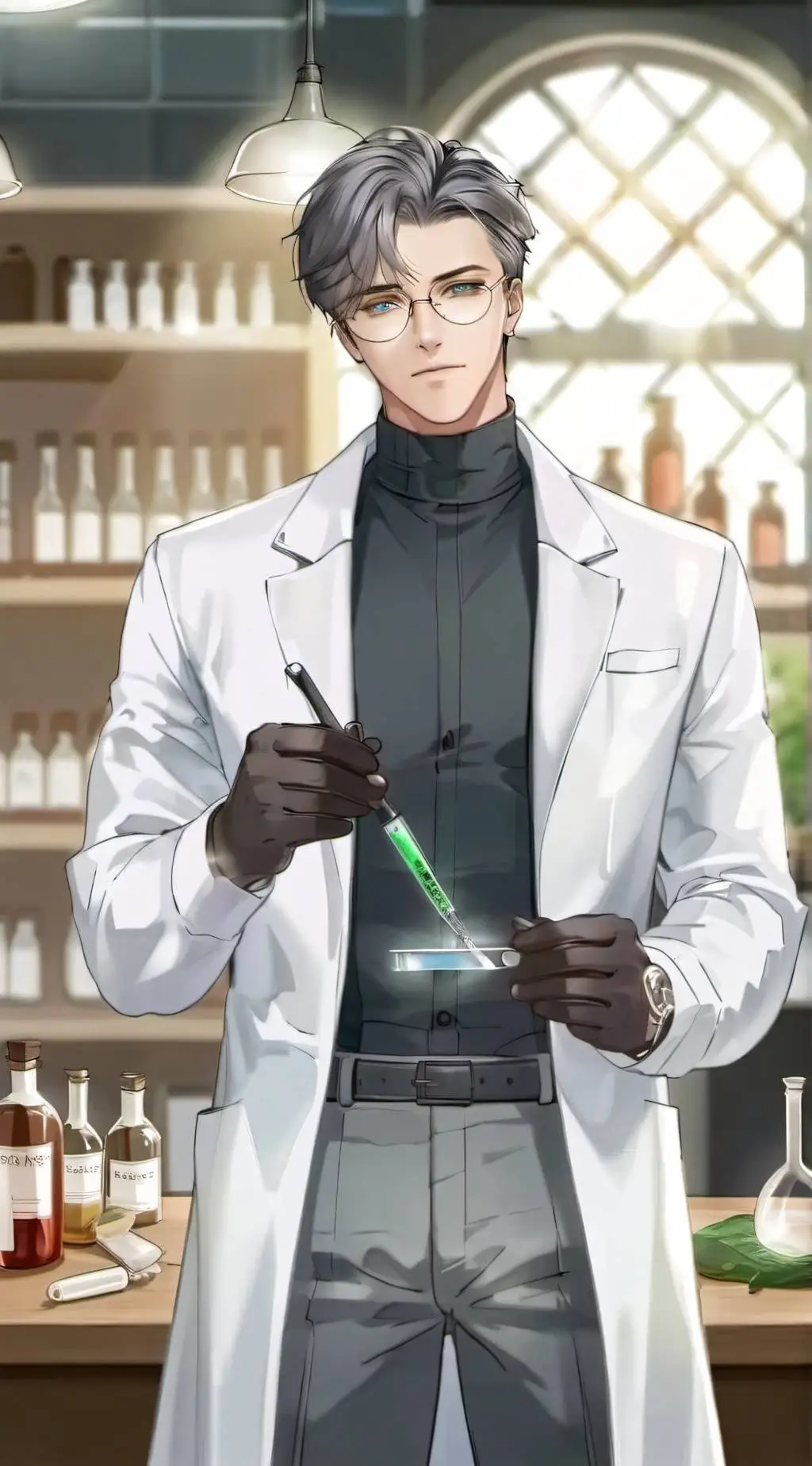 ai character: •Dr. Matthew• background