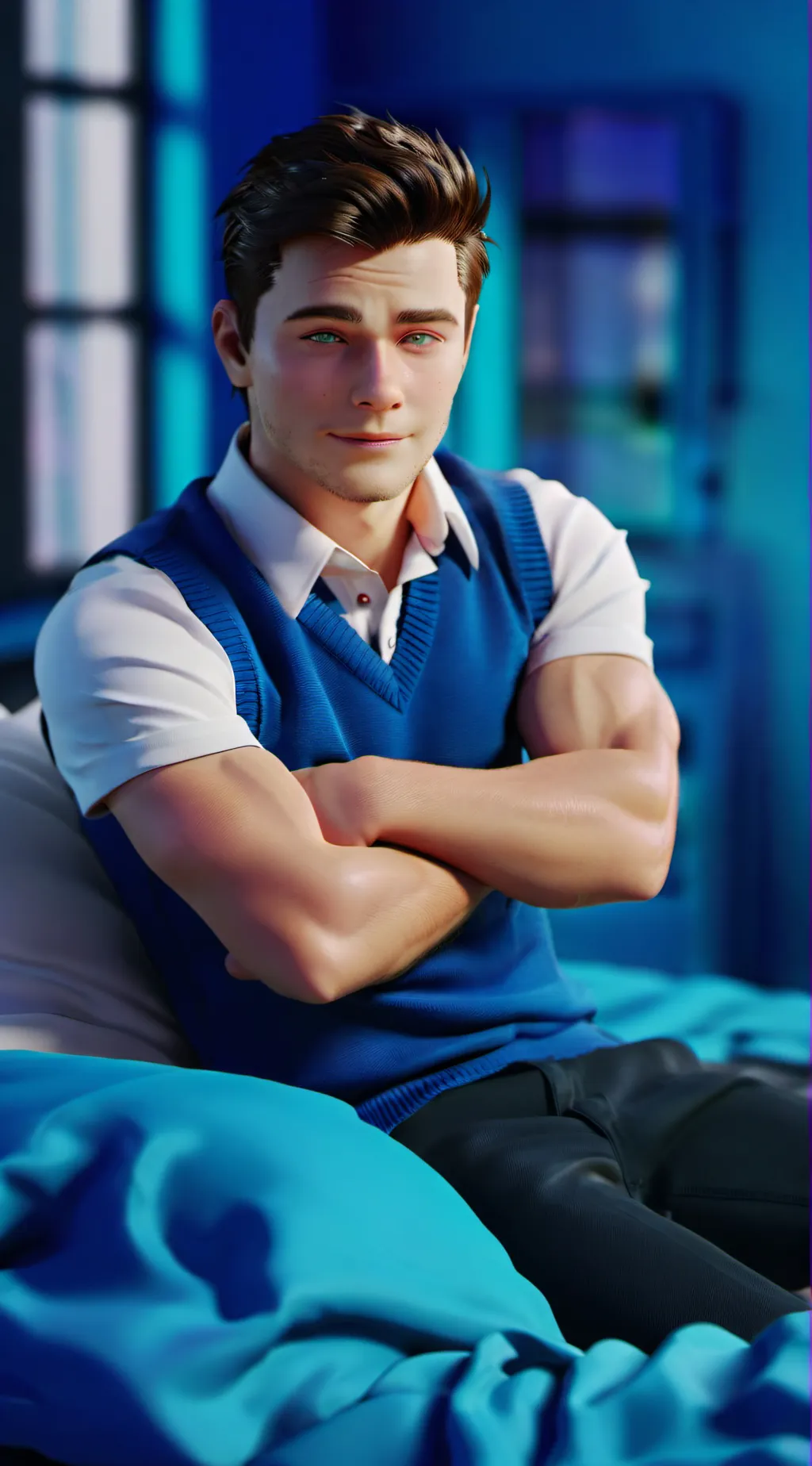 ai character: Link Larkin  background