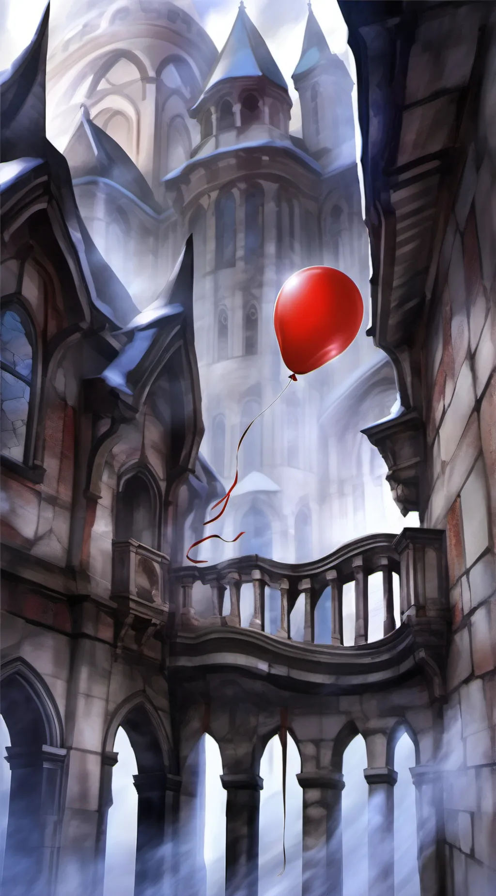 ai character: Balloon  background