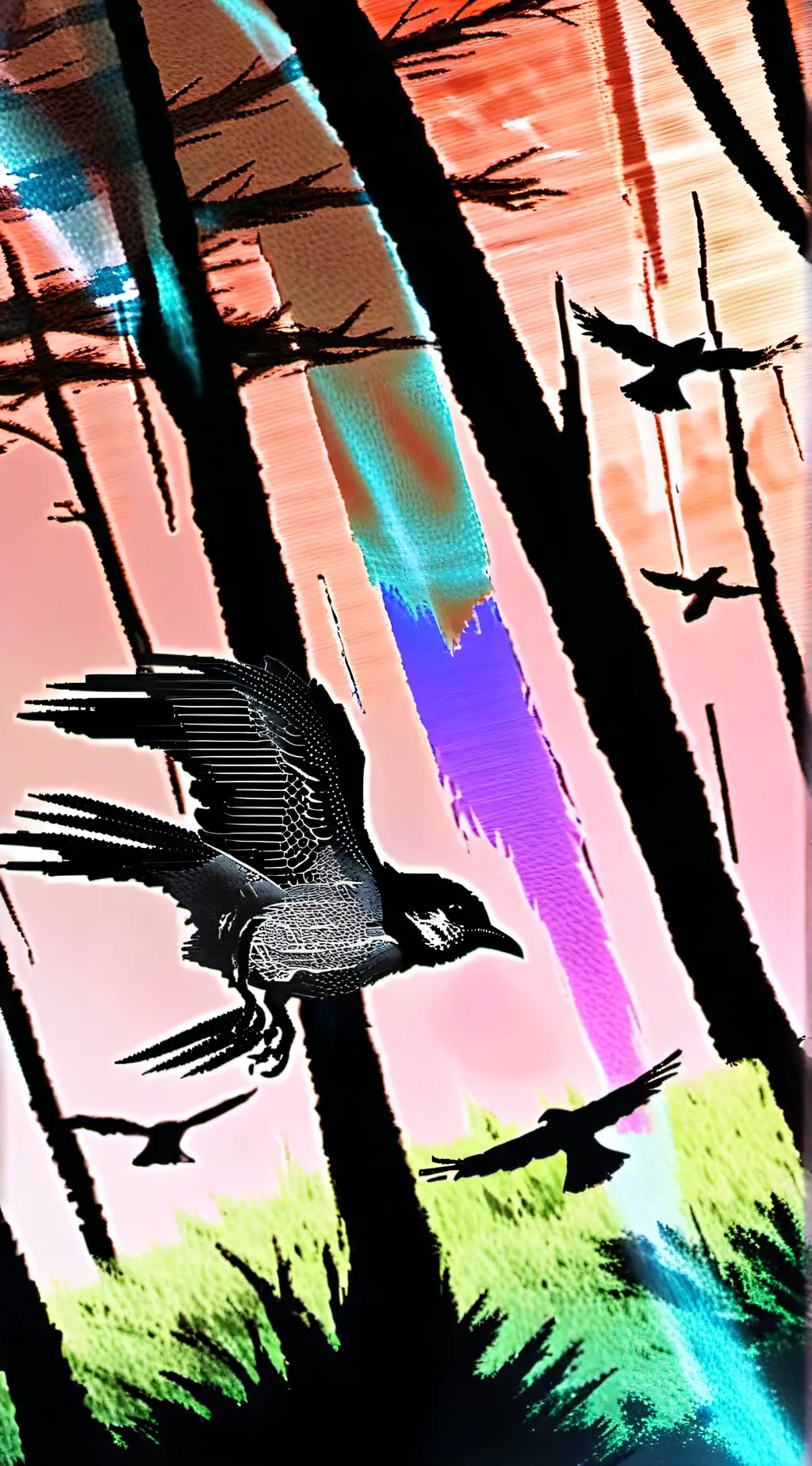 ai character: Pibby Glitch background