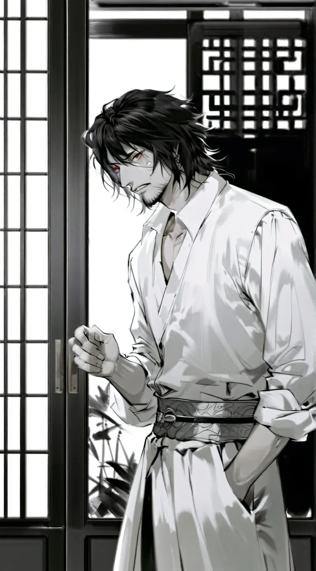 ai character: 𝗌𝗁𝗈𝗎𝗍𝖺 background