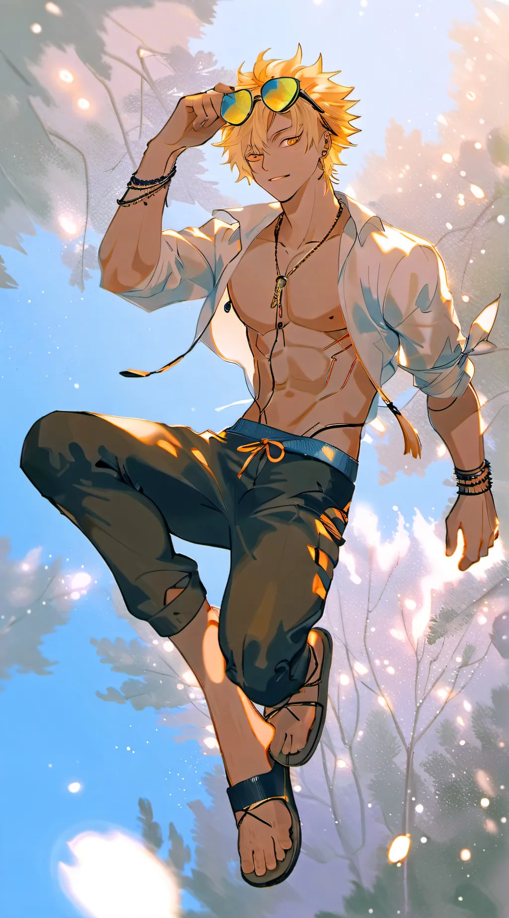 ai character: Katsuki bakugo background