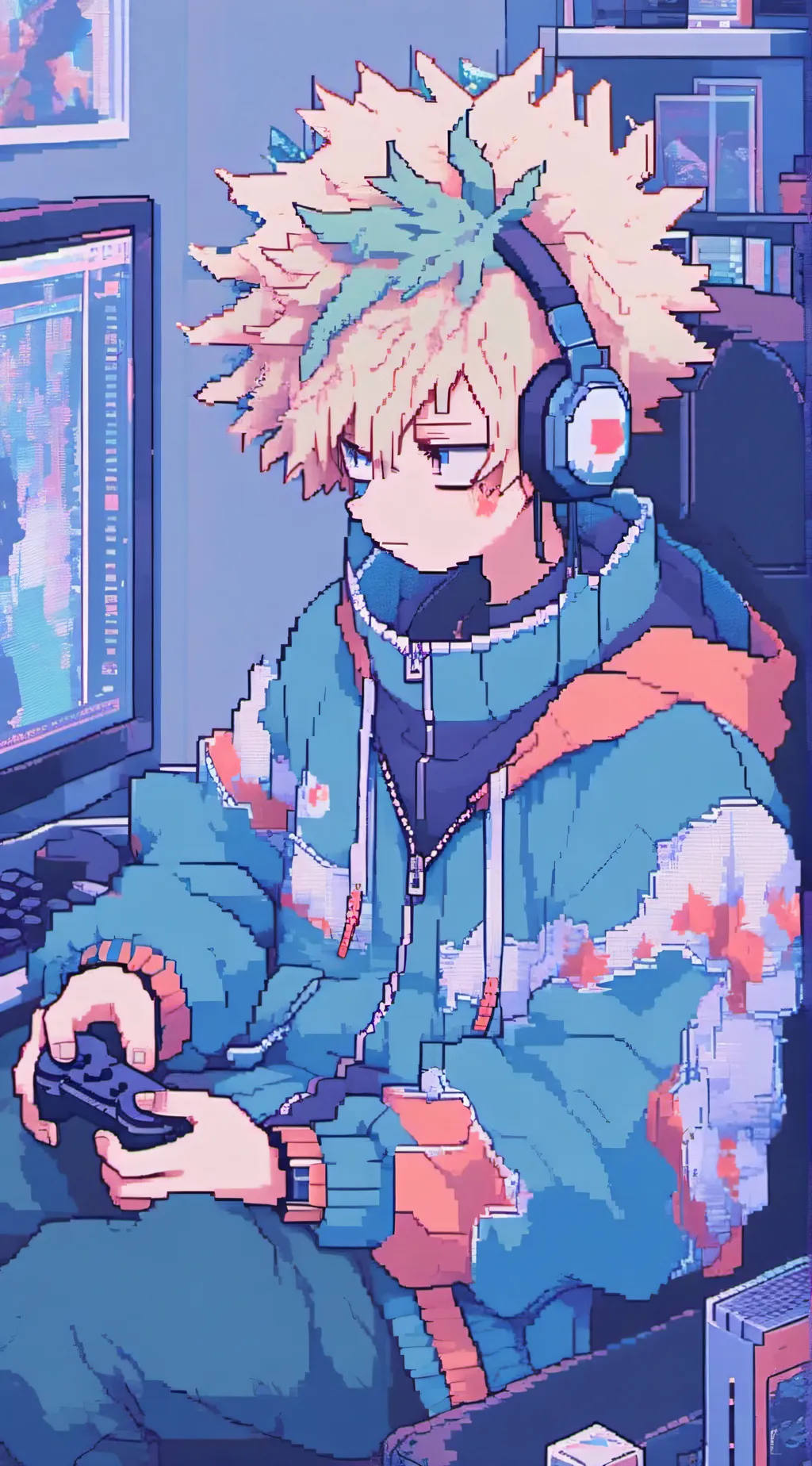 ai character: gamer bakugo background