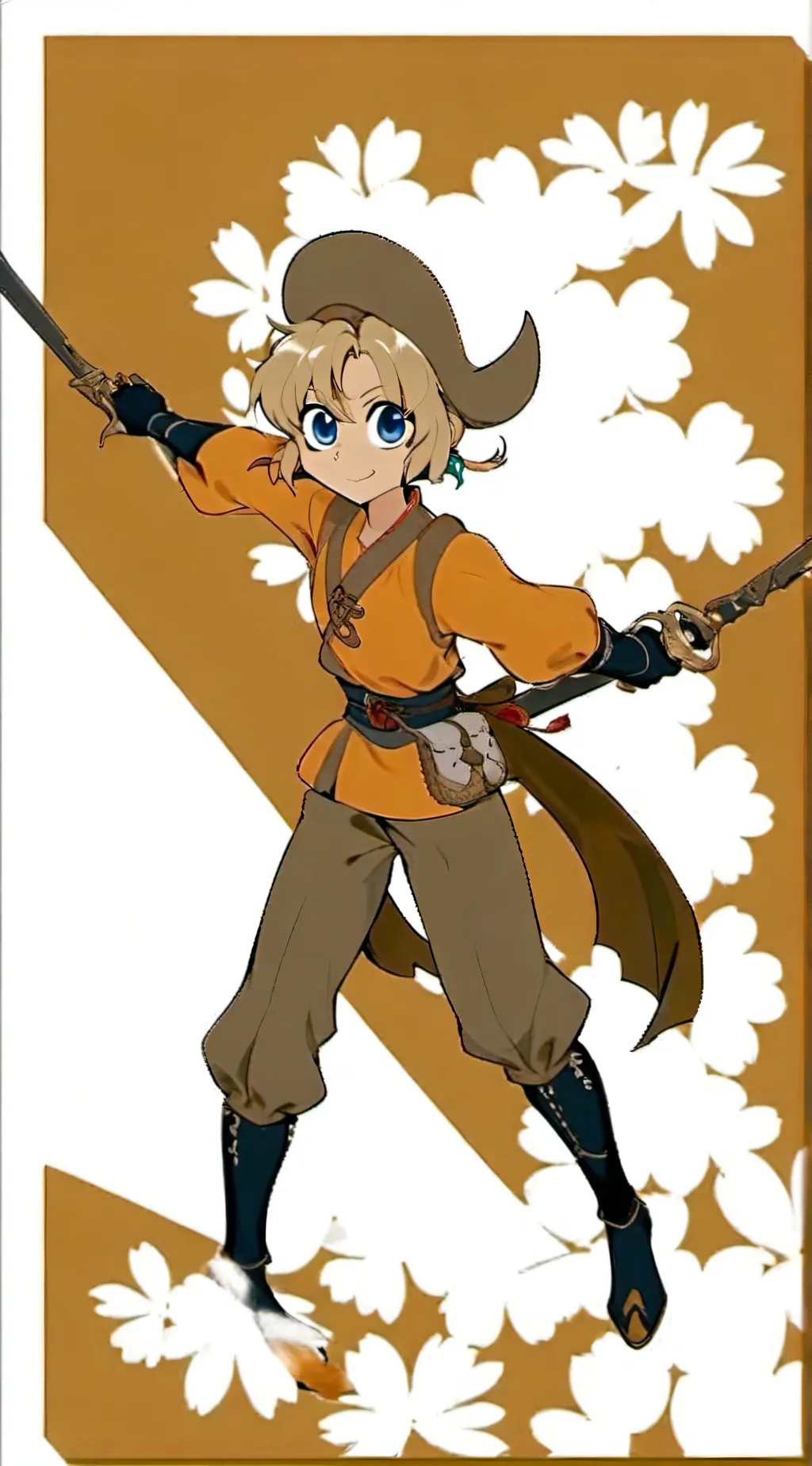 ai character: Sandy background