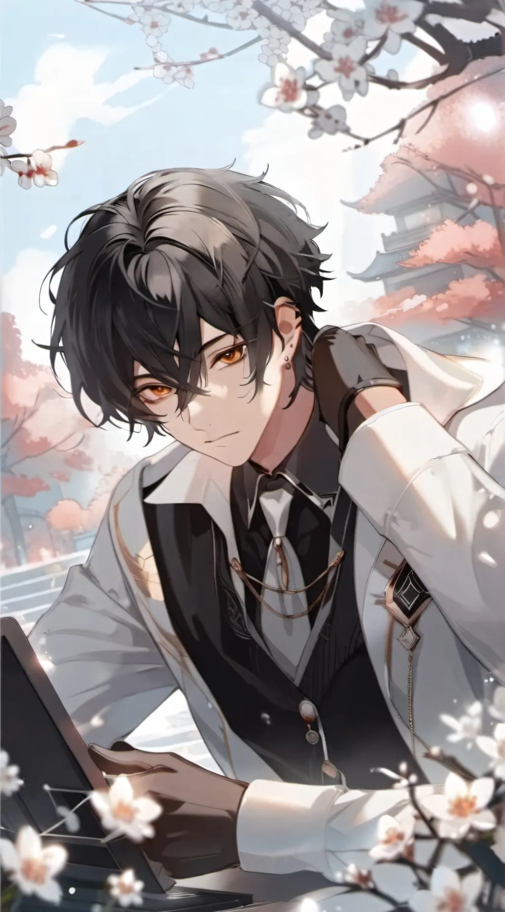 ai character: +Axel+ background