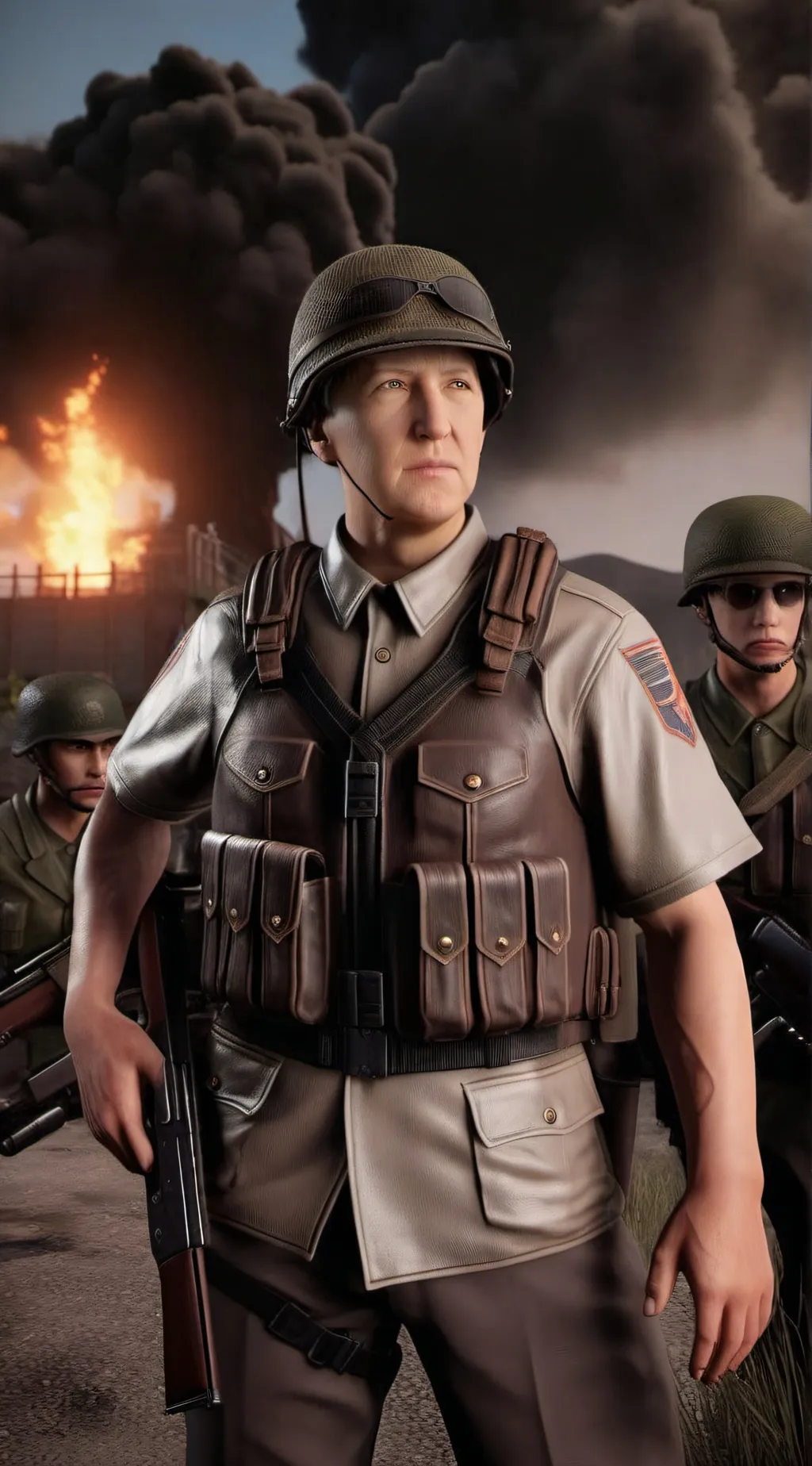 ai character: Goerge S Patton background