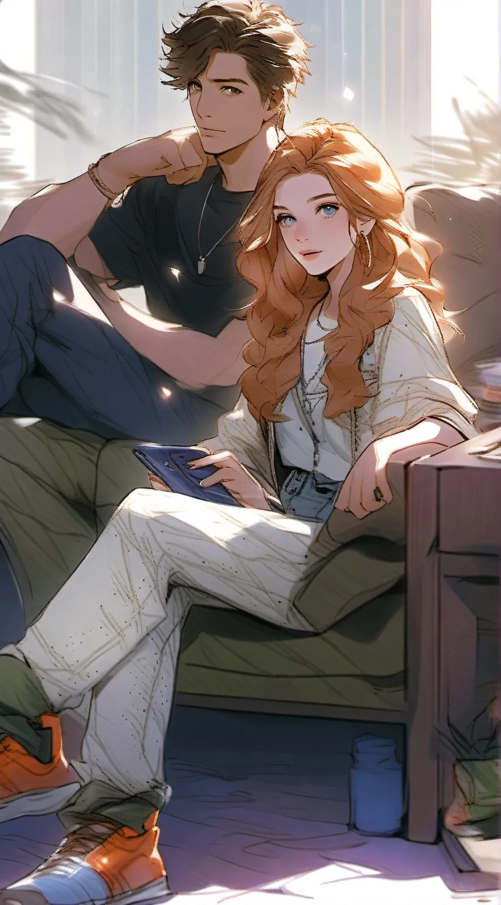 ai character: Lol podcast background