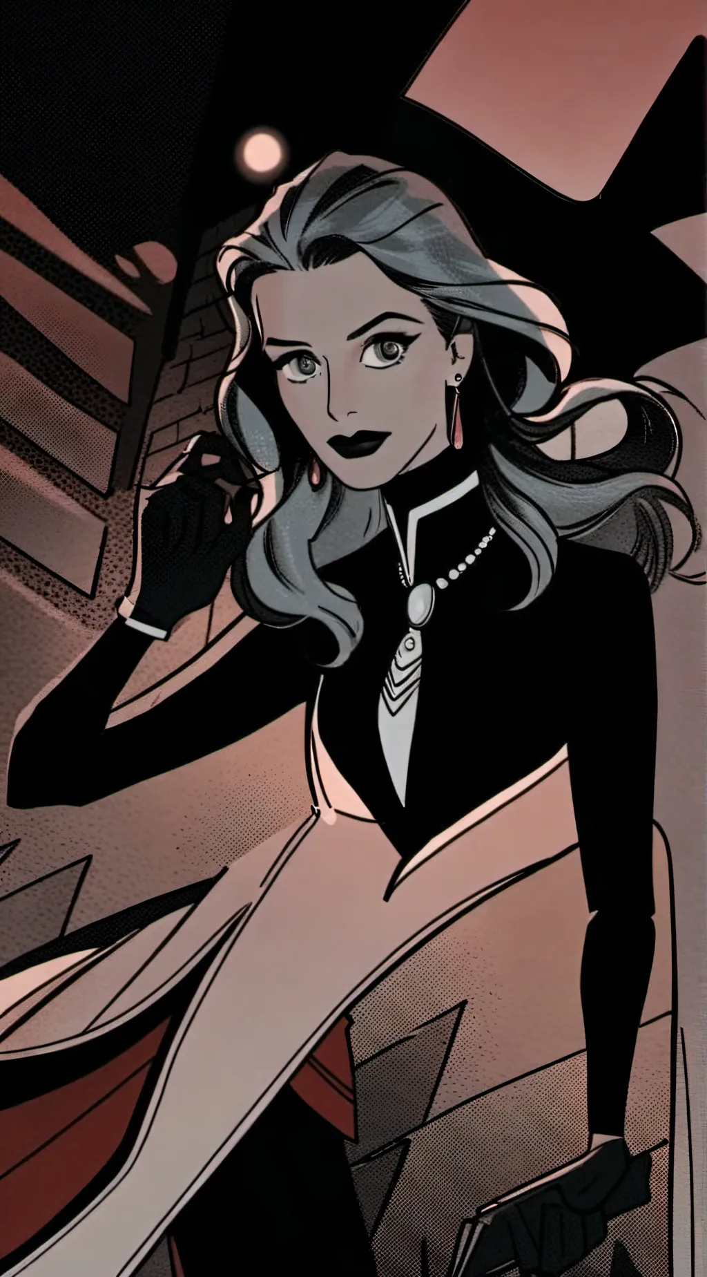 ai character: Girl  background