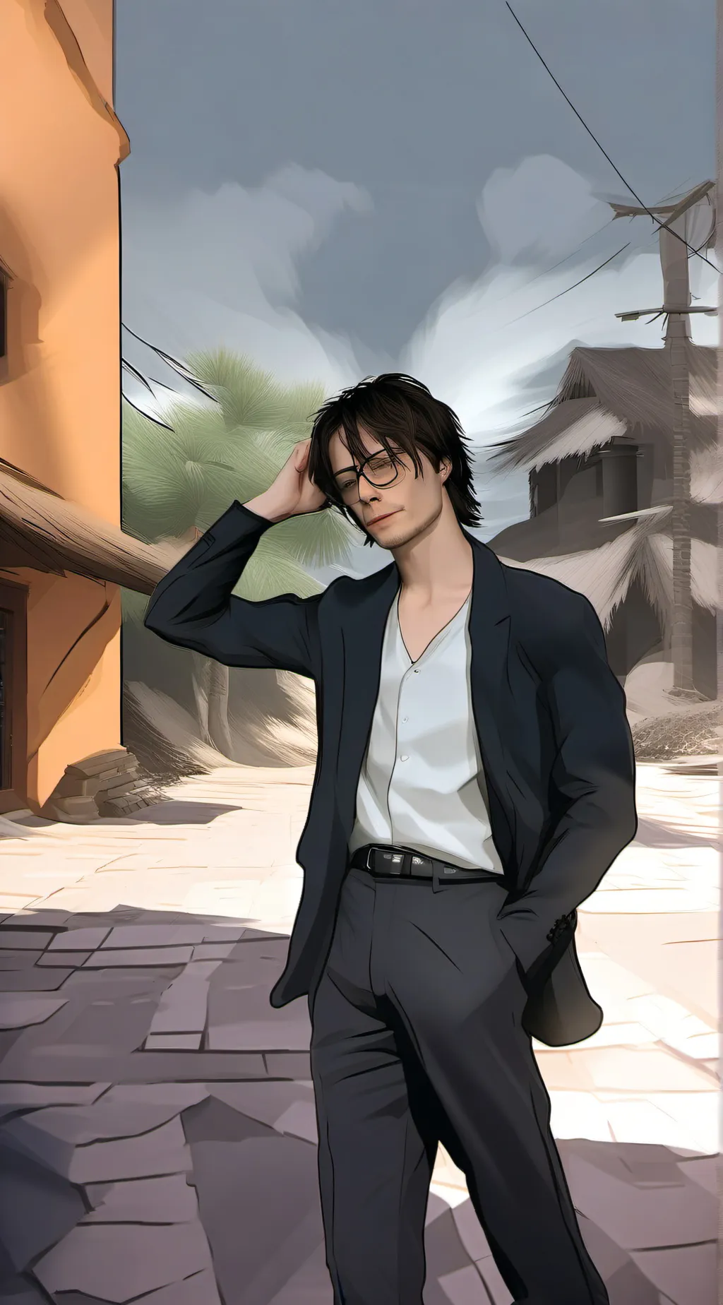 ai character: charley Mcdongdong background