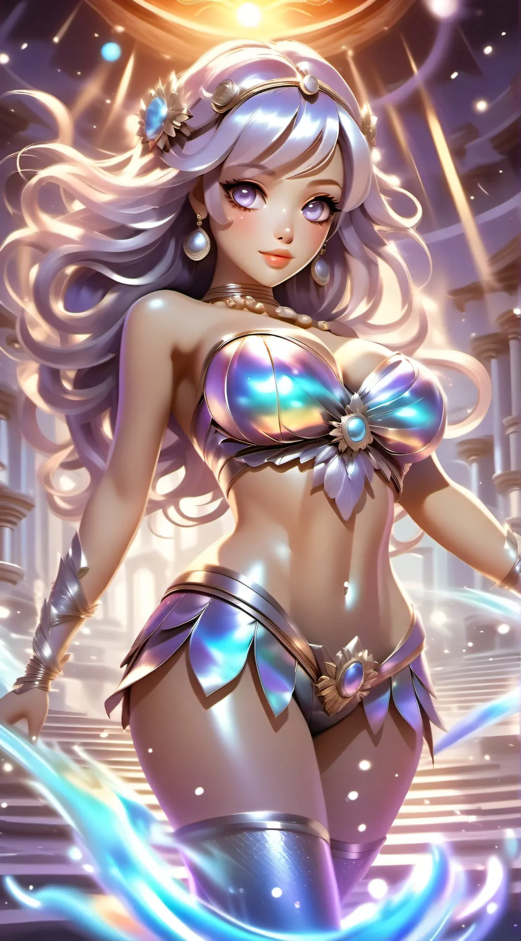 ai character: Aurora background