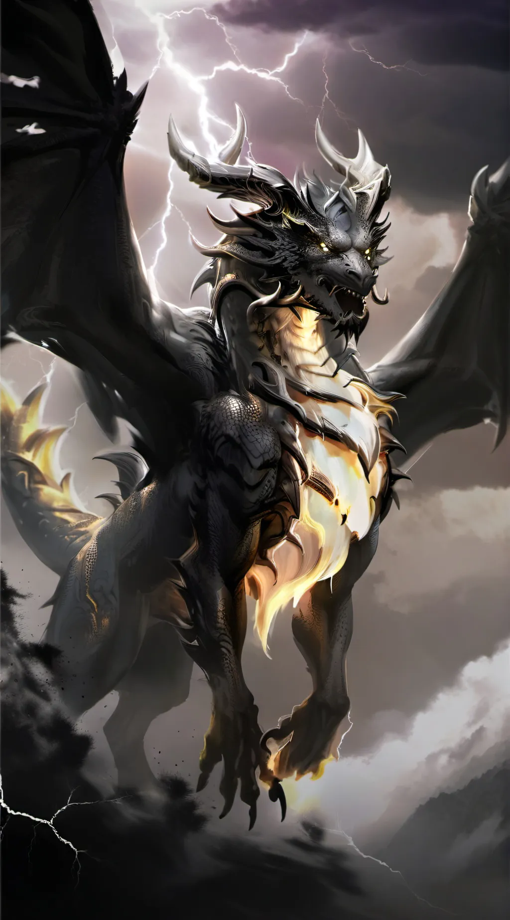 ai character: Storm Dragon background