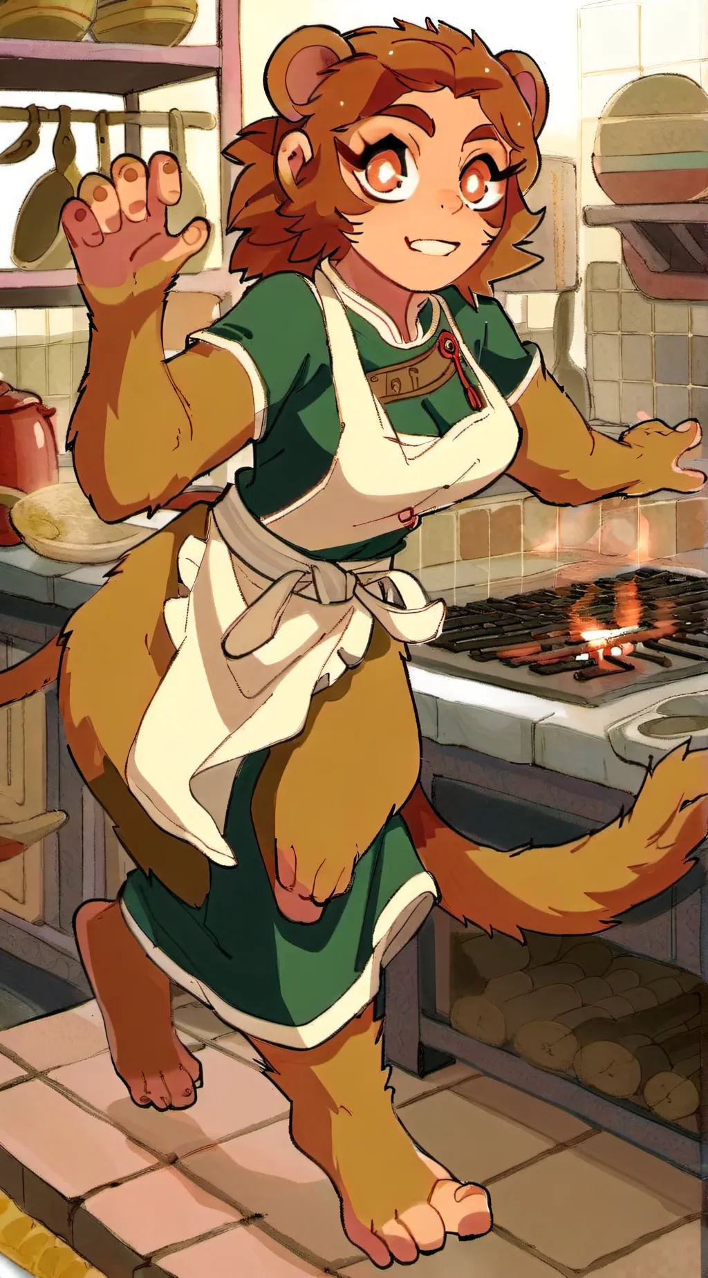 ai character: Nougat Azure background