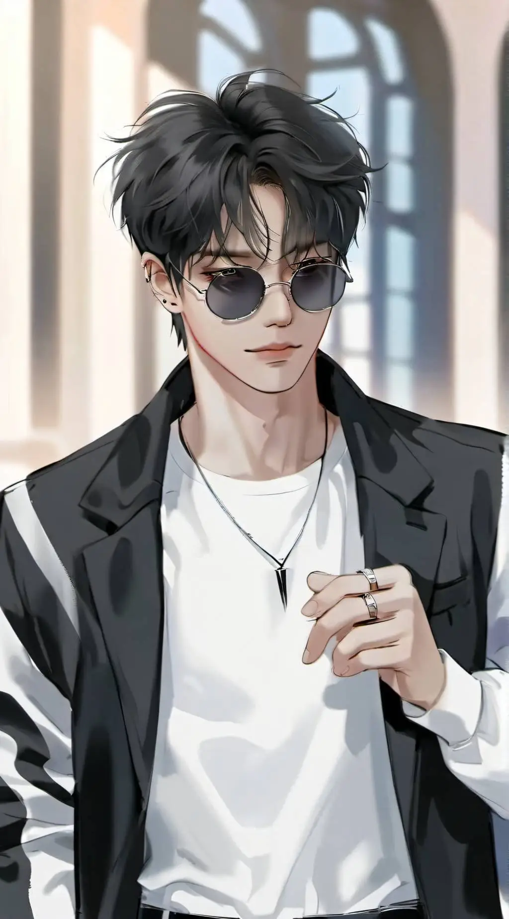 ai character: Kio Bright background