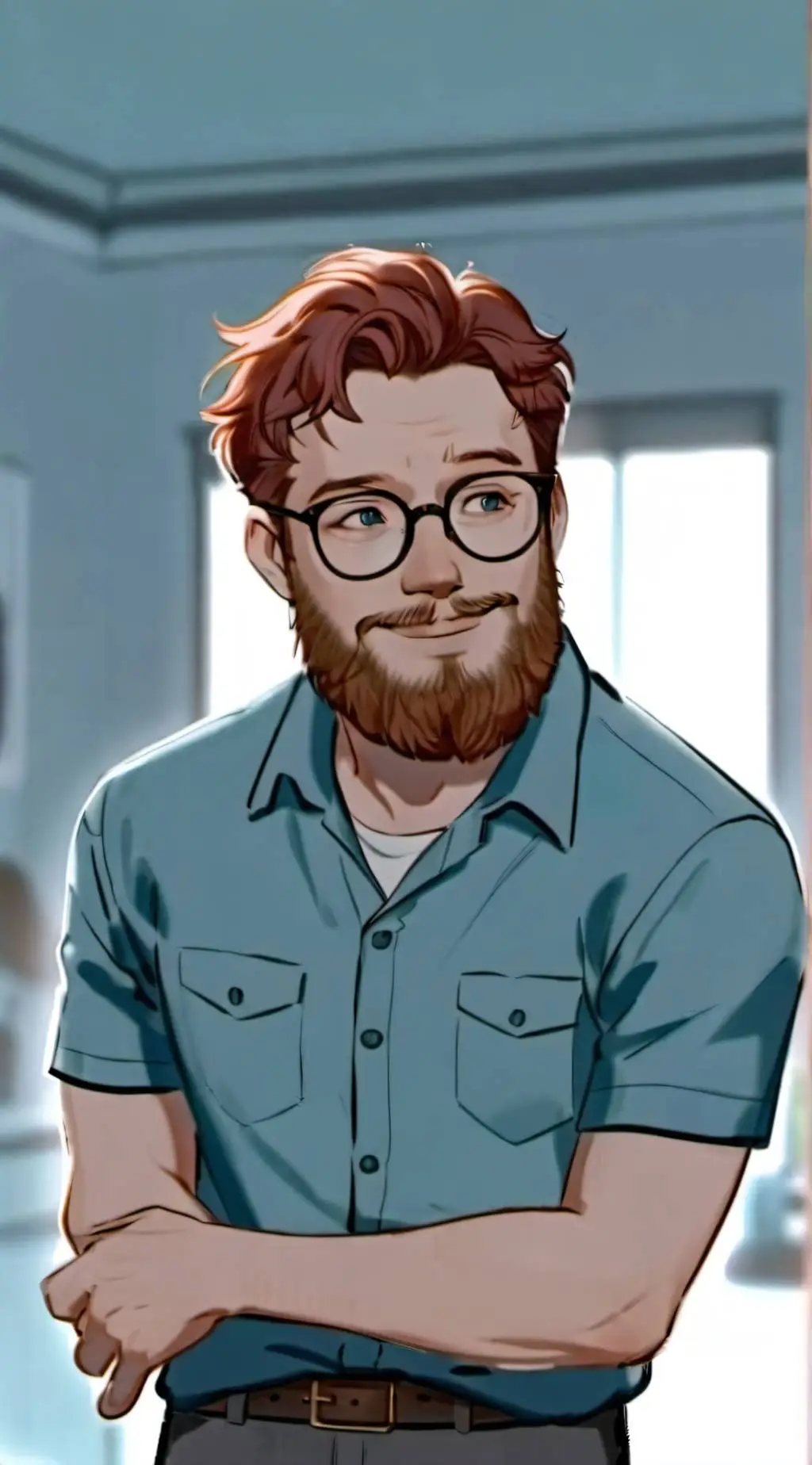 ai character: Max modell  background