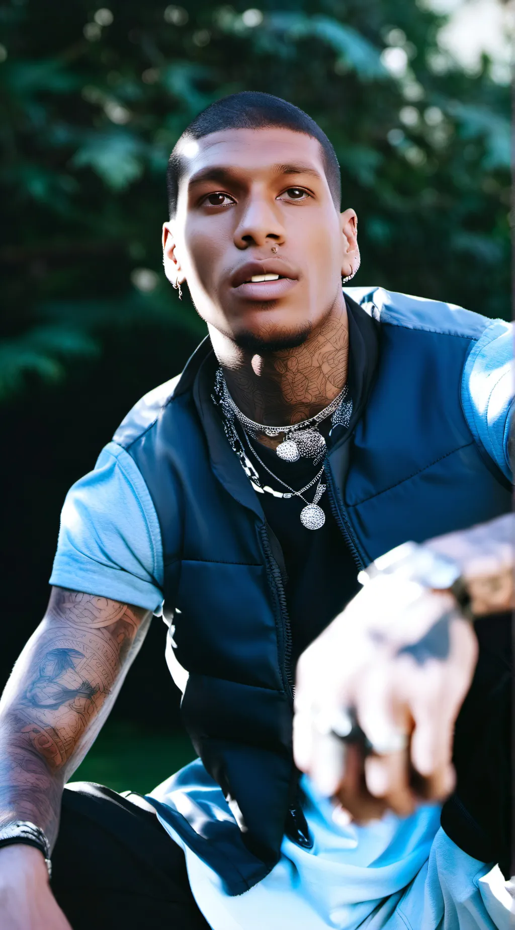 ai character: NLE Choppa background