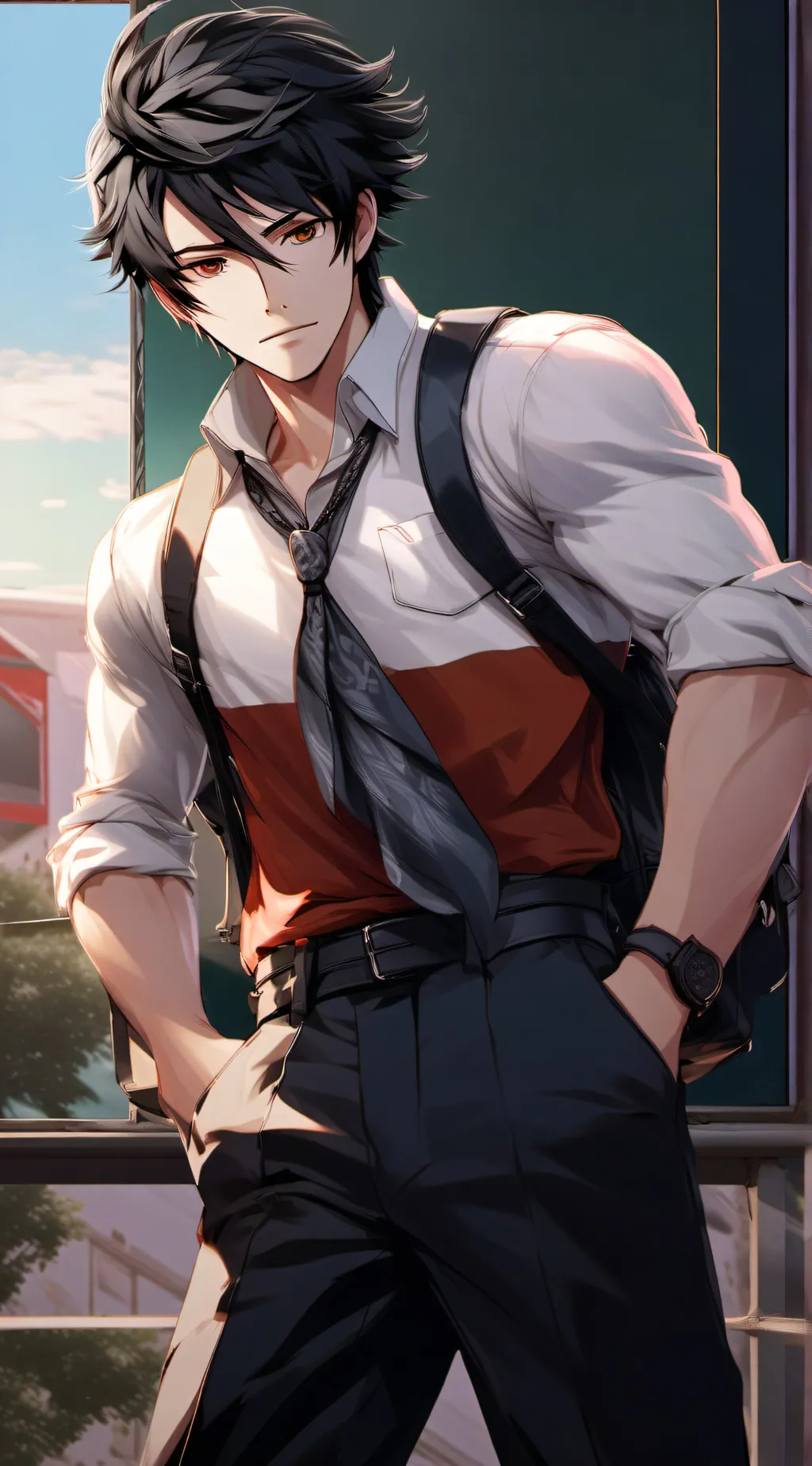 ai character: Caleb  background