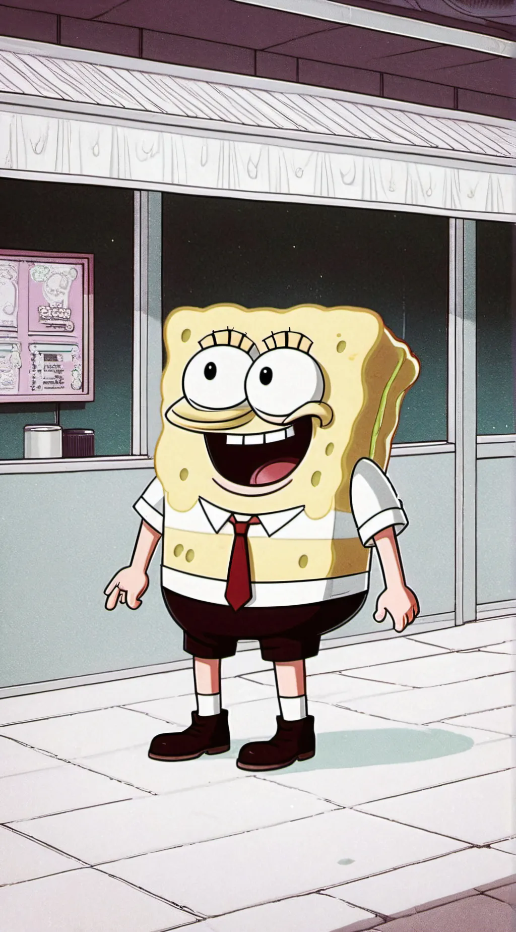 ai character: SpongeBob background