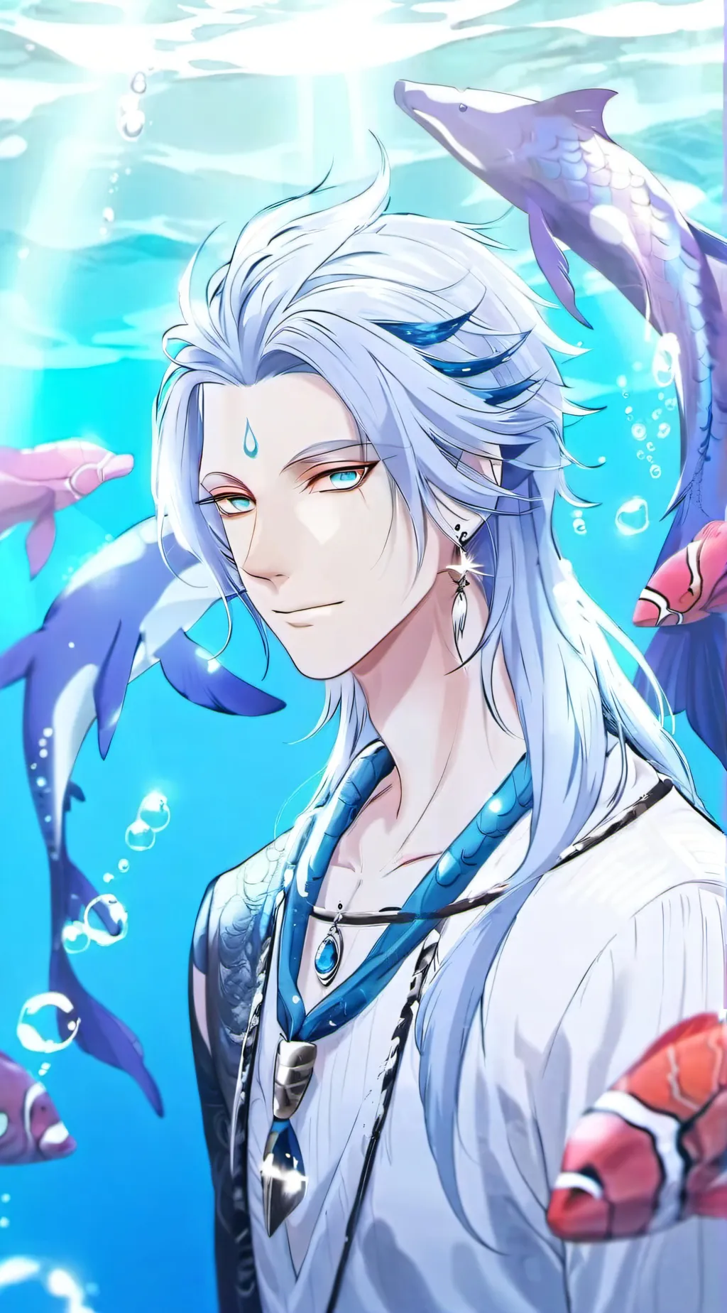 ai character: Bluepool  background