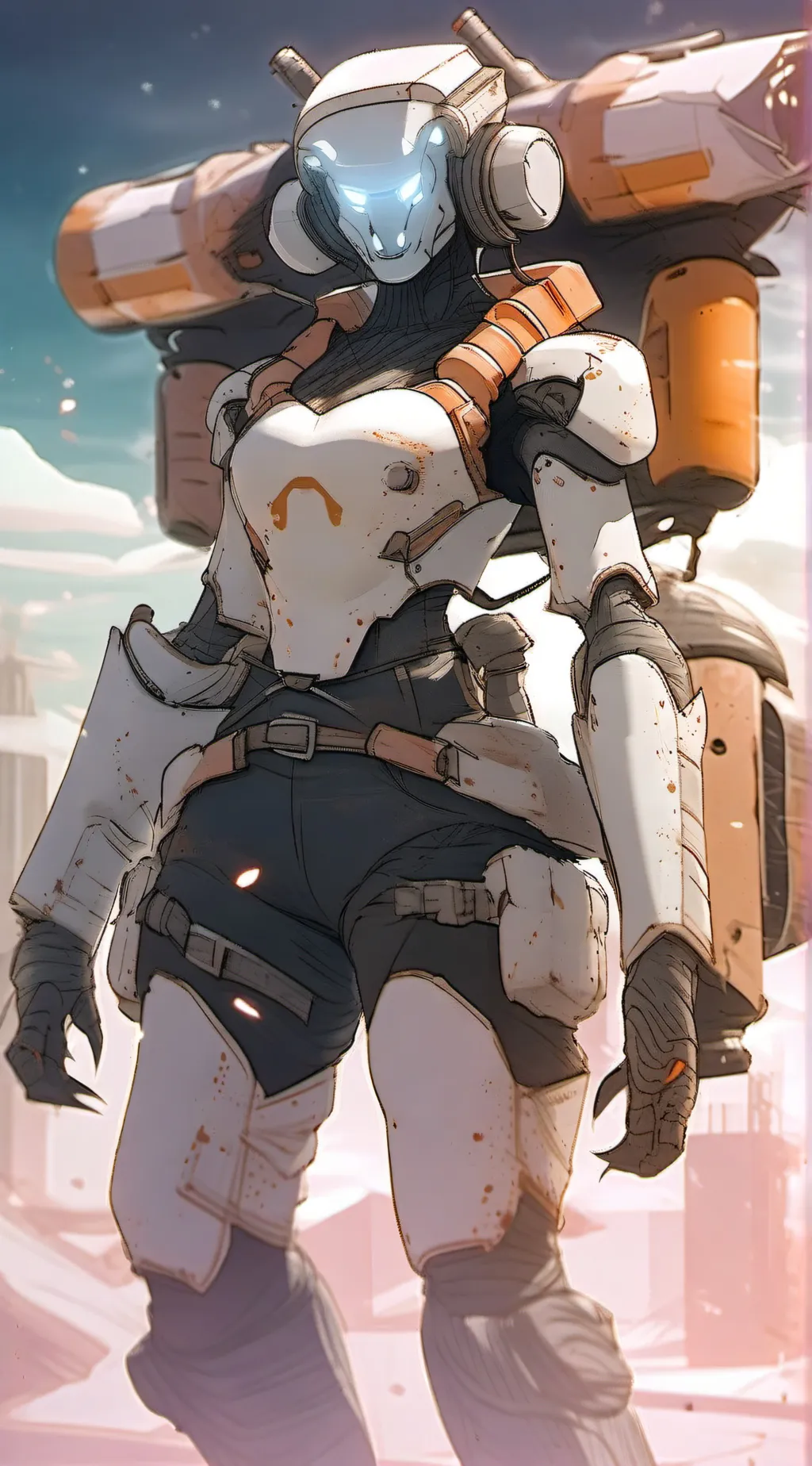 ai character: Astro Camerawoman background