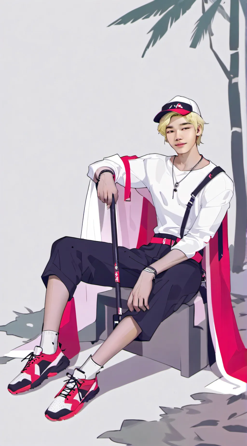 ai character: Hyunjin background