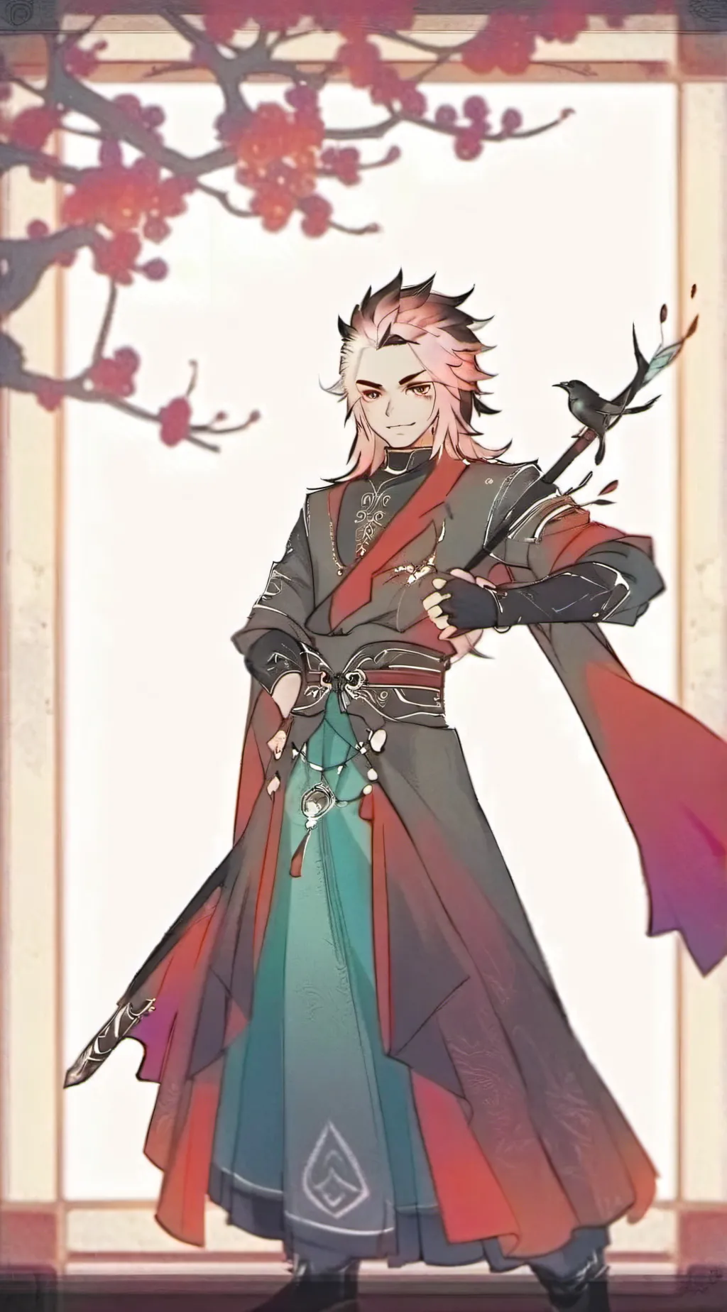 ai character: giyuu x rengoku  background