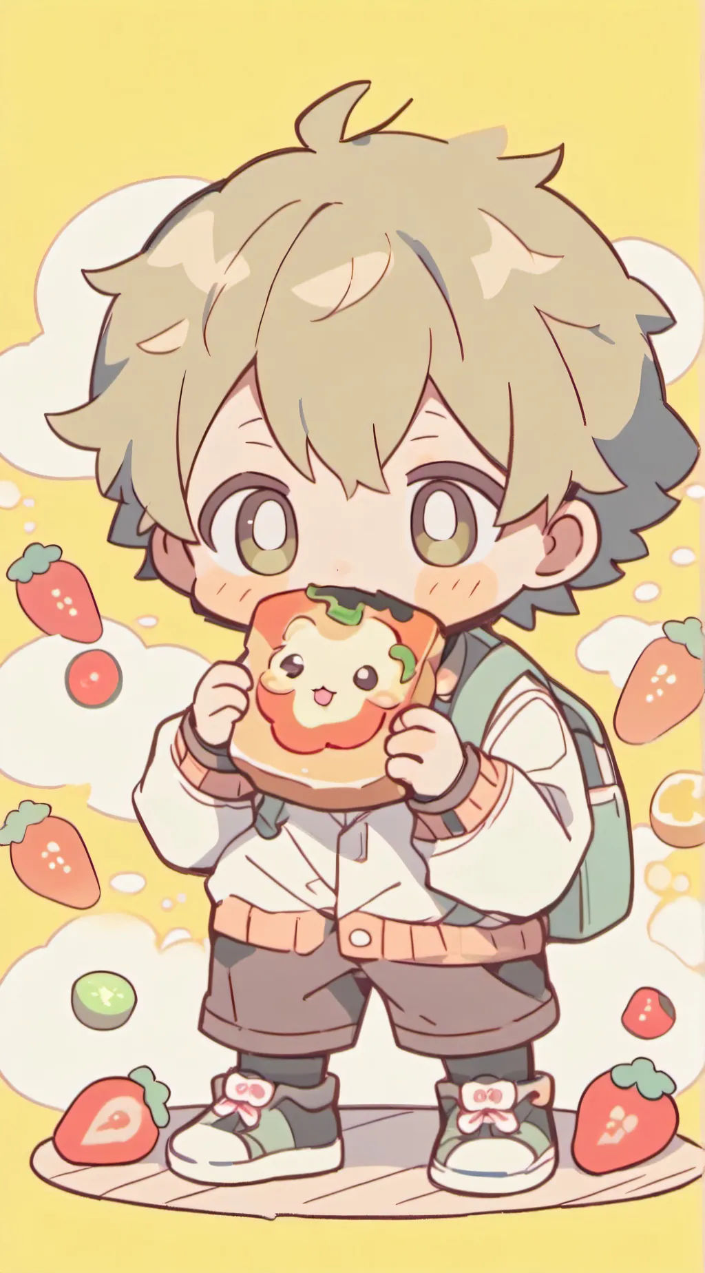 ai character: soup background