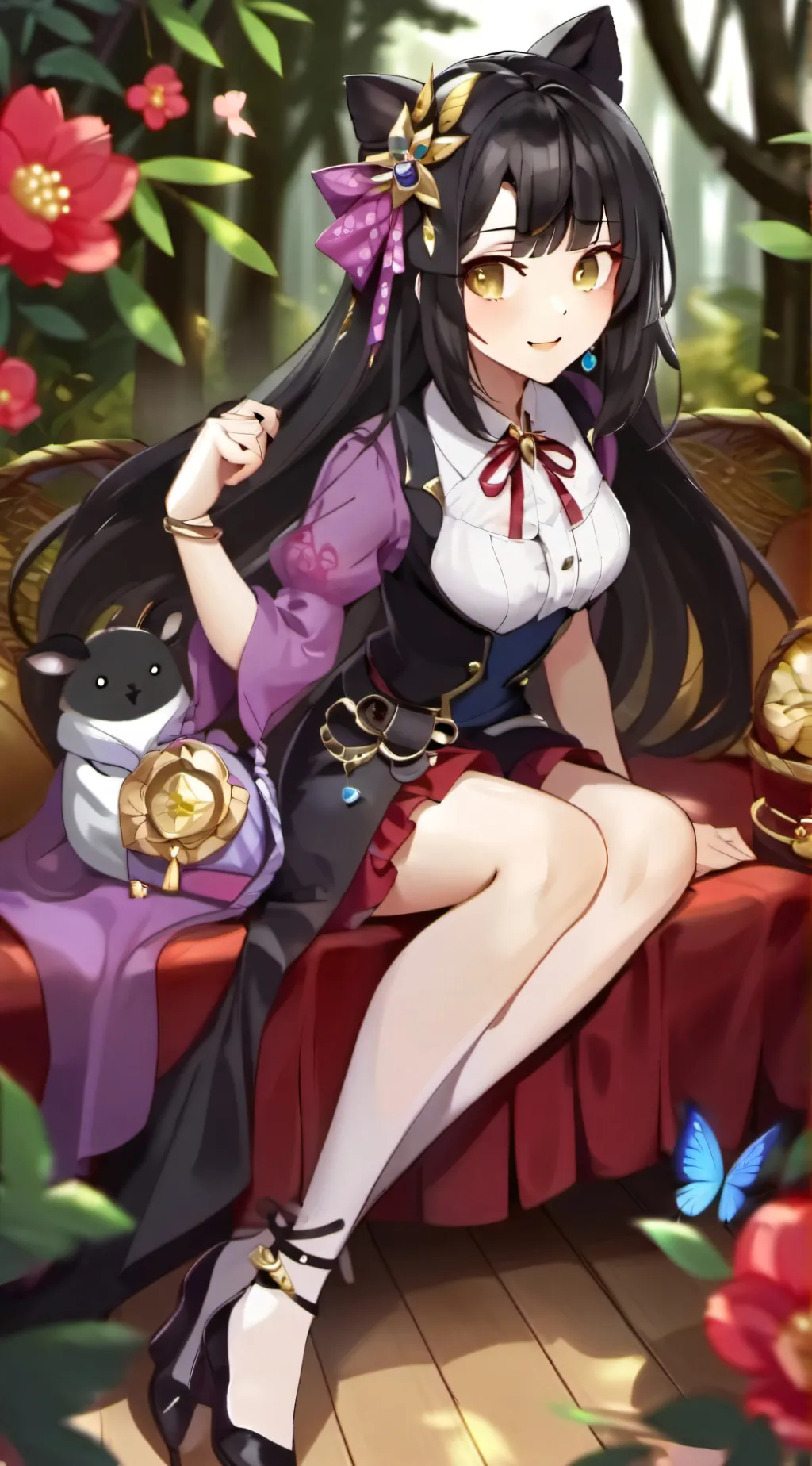 ai character: Kitty background