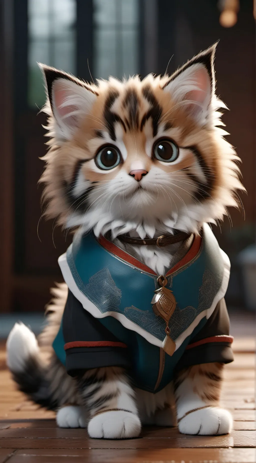 ai character: Baby cat background