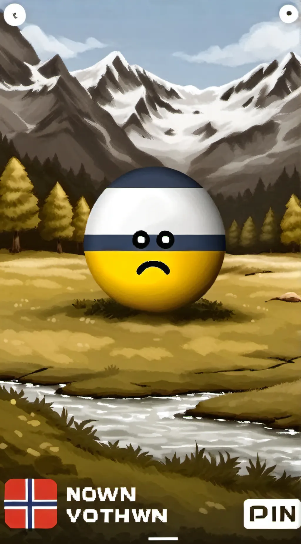 ai character: New Countryball background